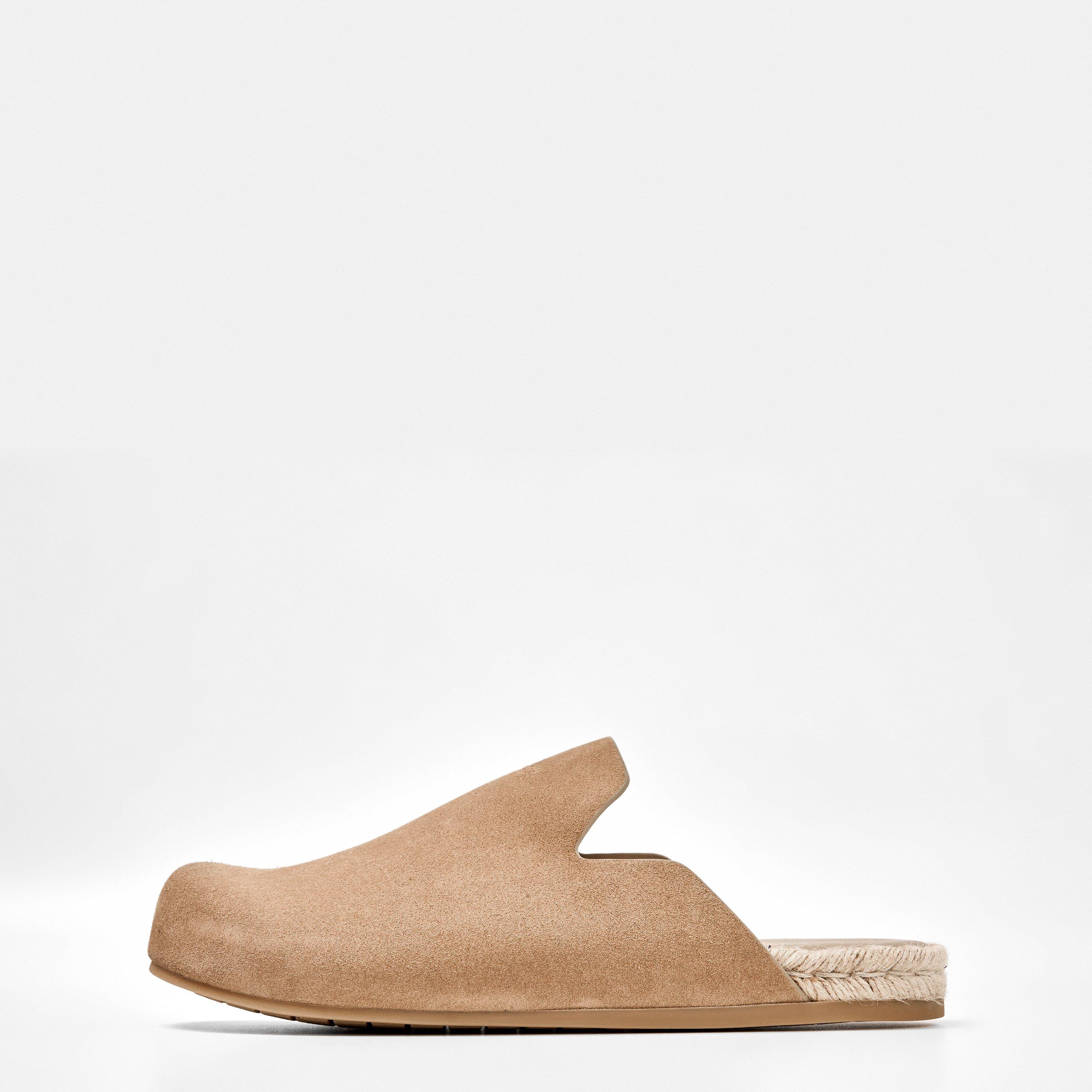 Ecru - Prada - Men's Interlock Flat Mule - 2