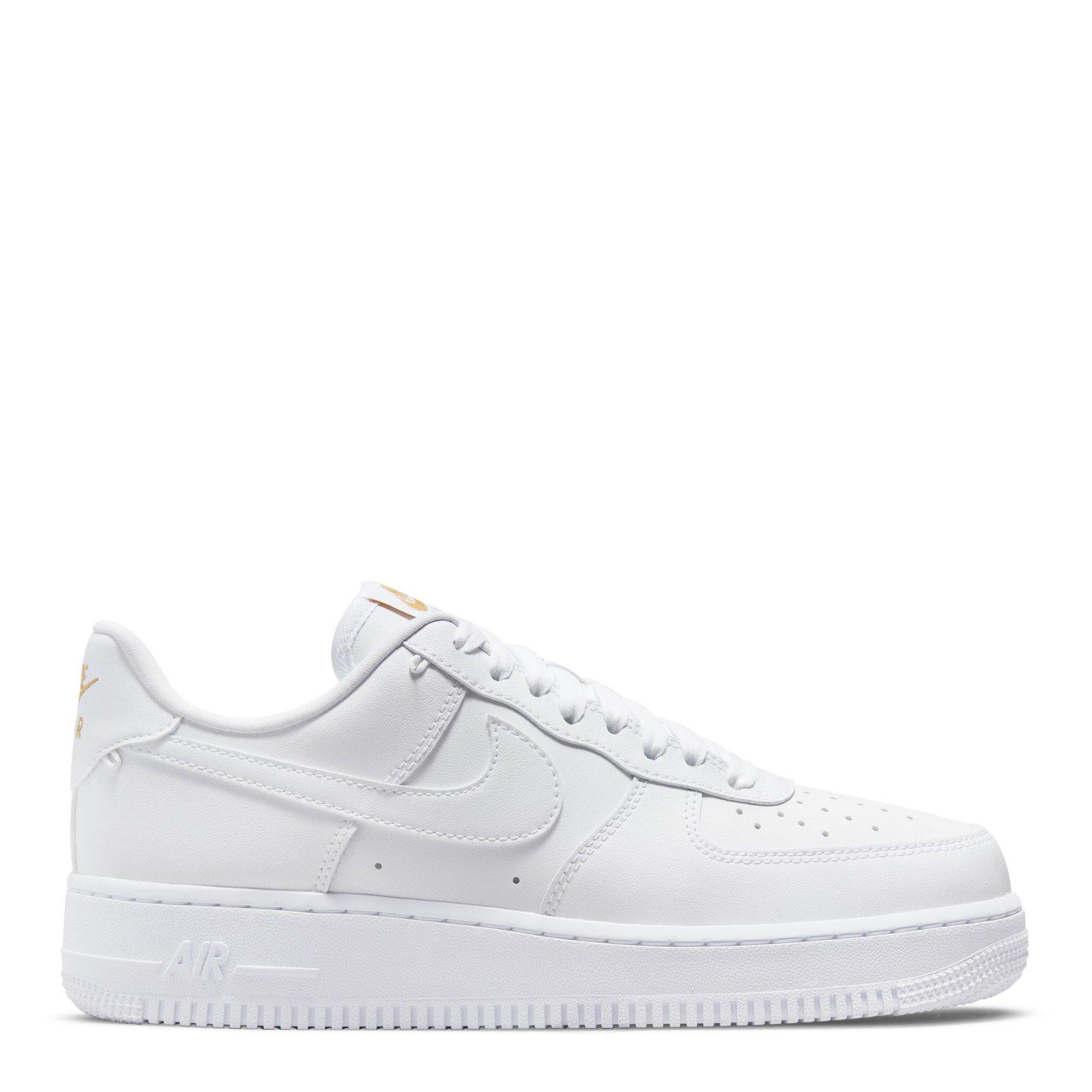 Nike Women's Af1 07 Gel Ld64 - White/White-Mtl - 6 (40)