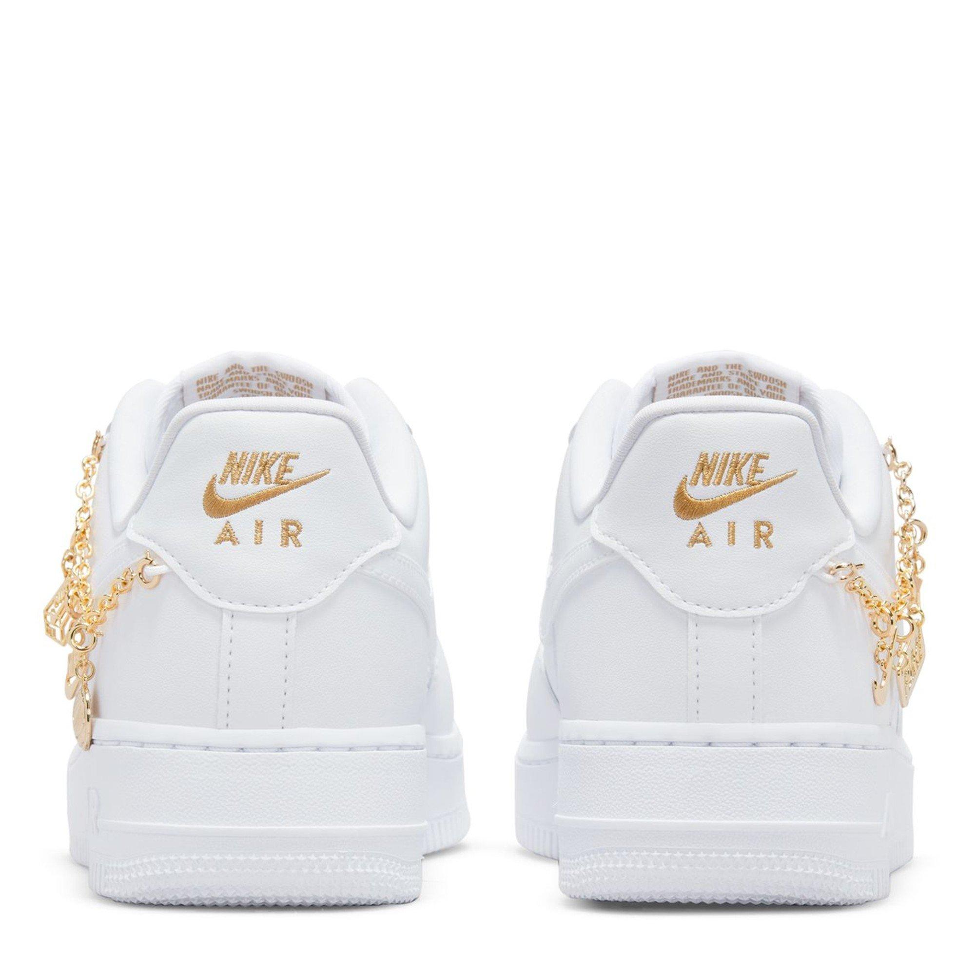White/White-Mtl - Nike - Nike AF1 07 Gel Ld64 - 4