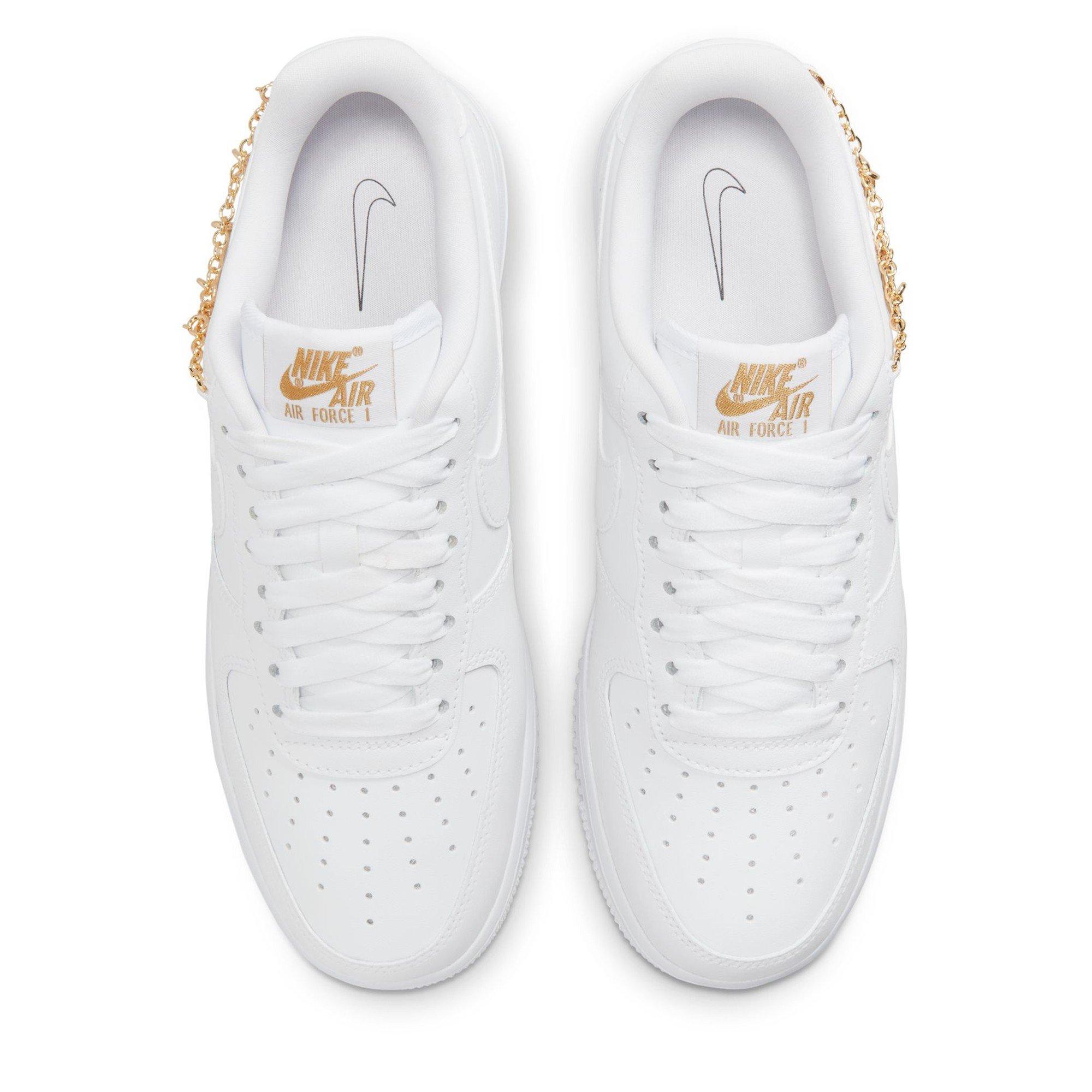 White/White-Mtl - Nike - Nike AF1 07 Gel Ld64 - 5