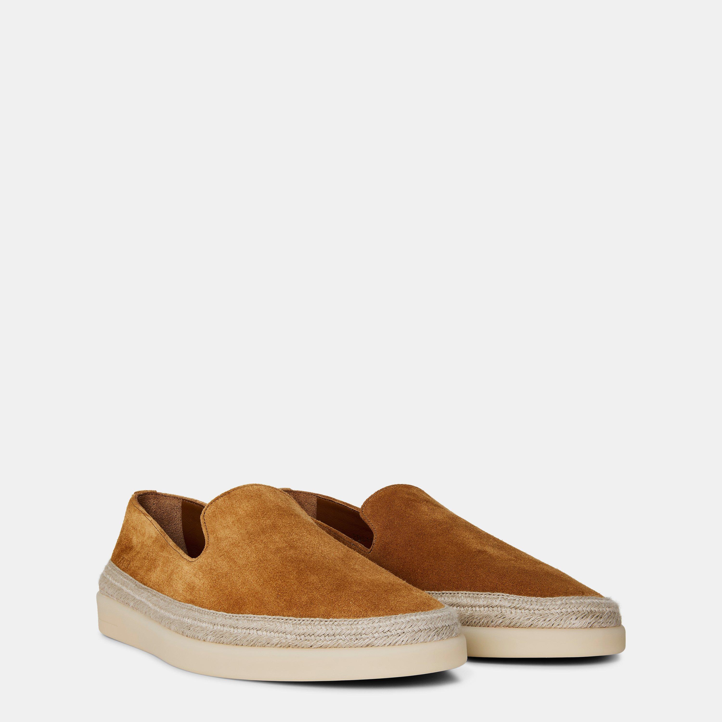 Brown - Prada - Men's Suede Loafers - 4