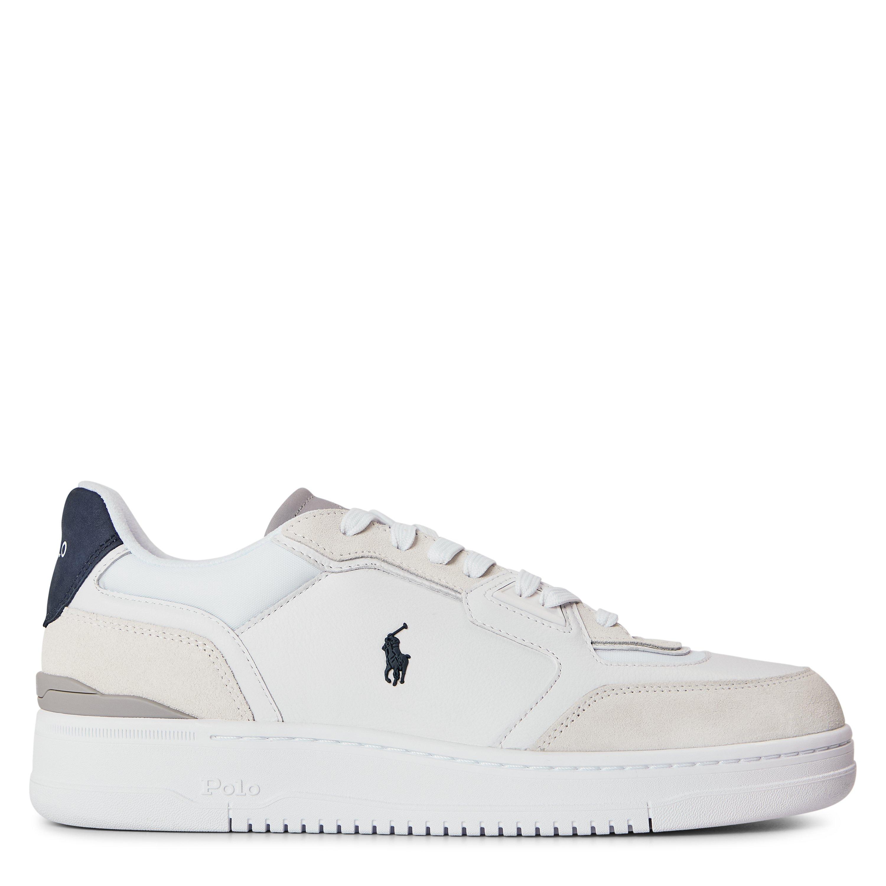 WHT/HNTER NVY - Polo Ralph Lauren - Men's Court Trainers - 1