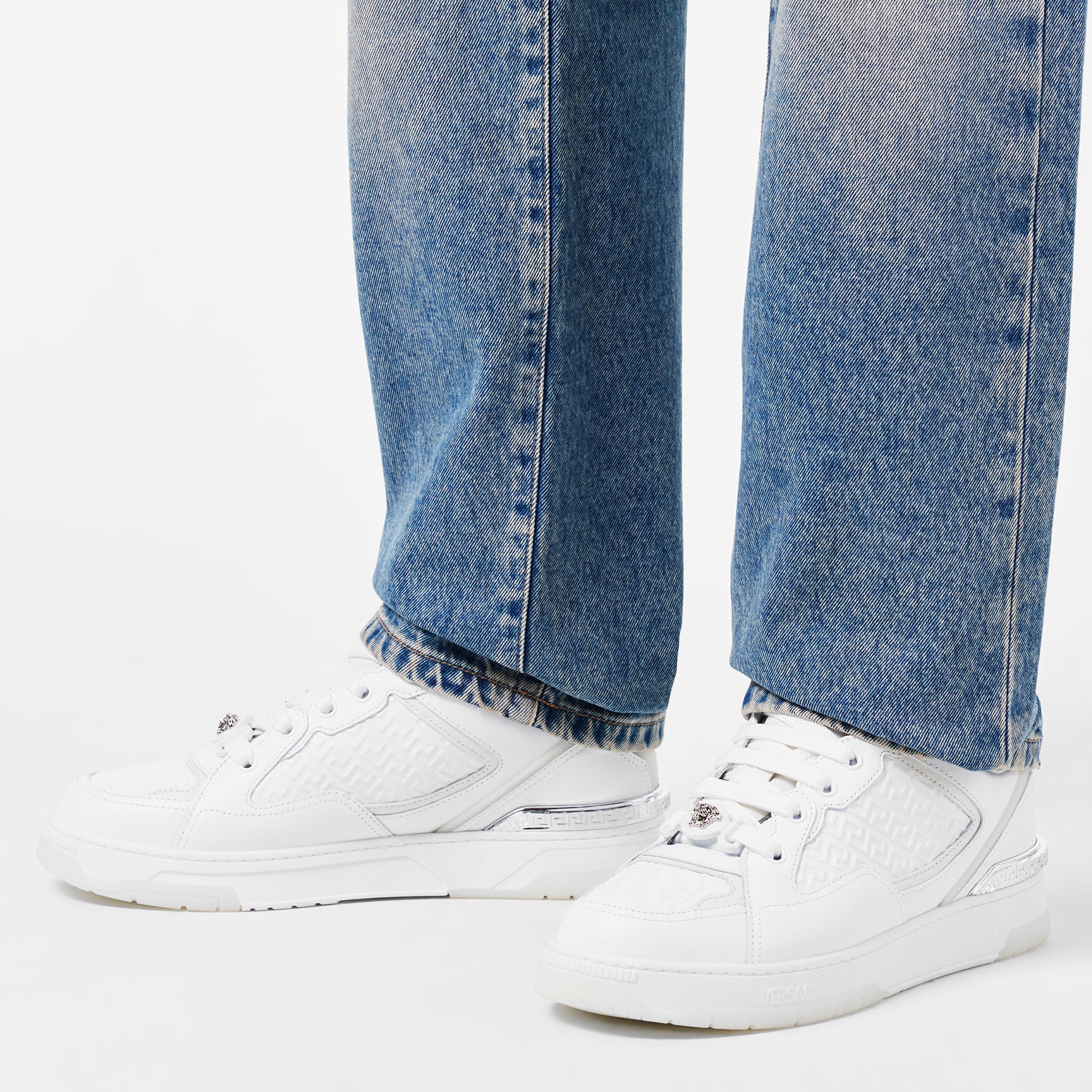 White - Versace - Men's Chunky Trainers, Chunky Style - 3