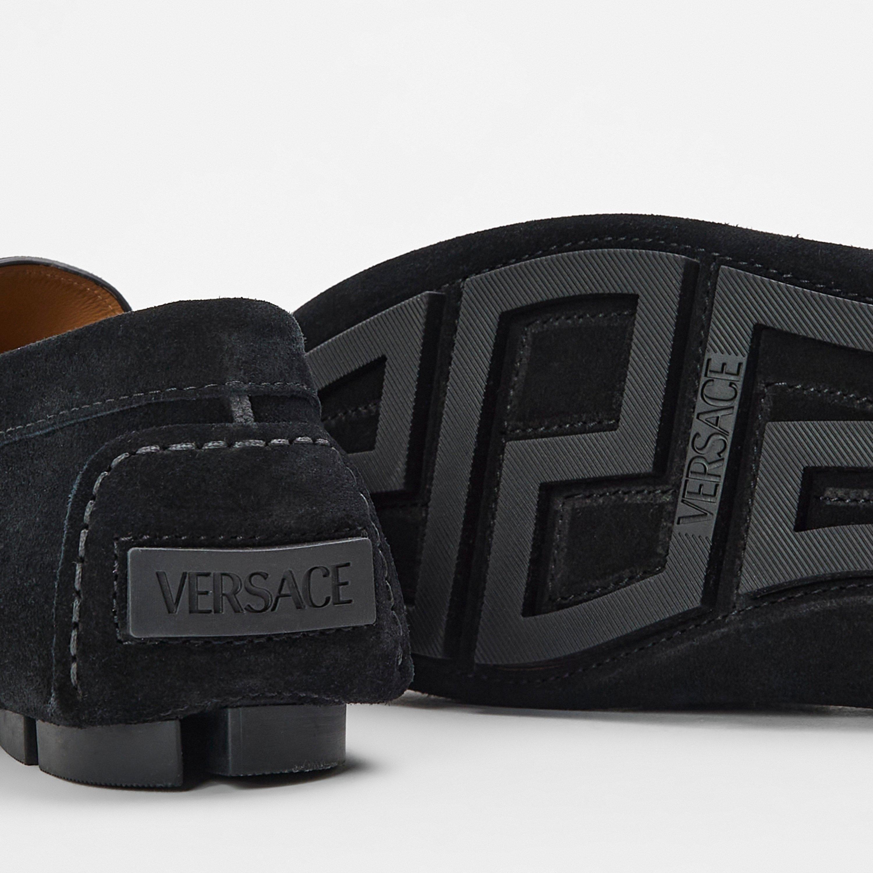 Black - Versace - Men's Loafers - 4