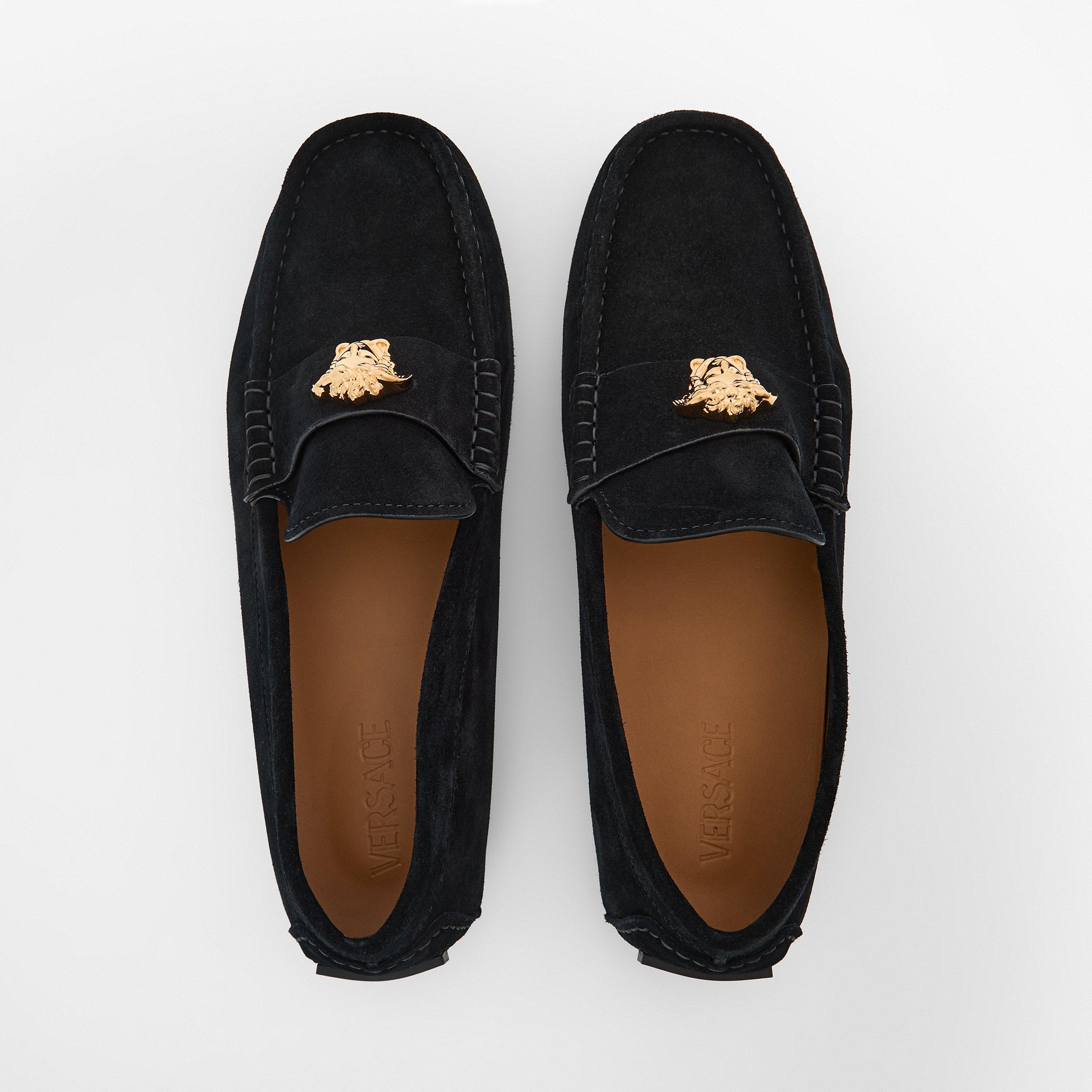 Black - Versace - Men's Loafers - 5