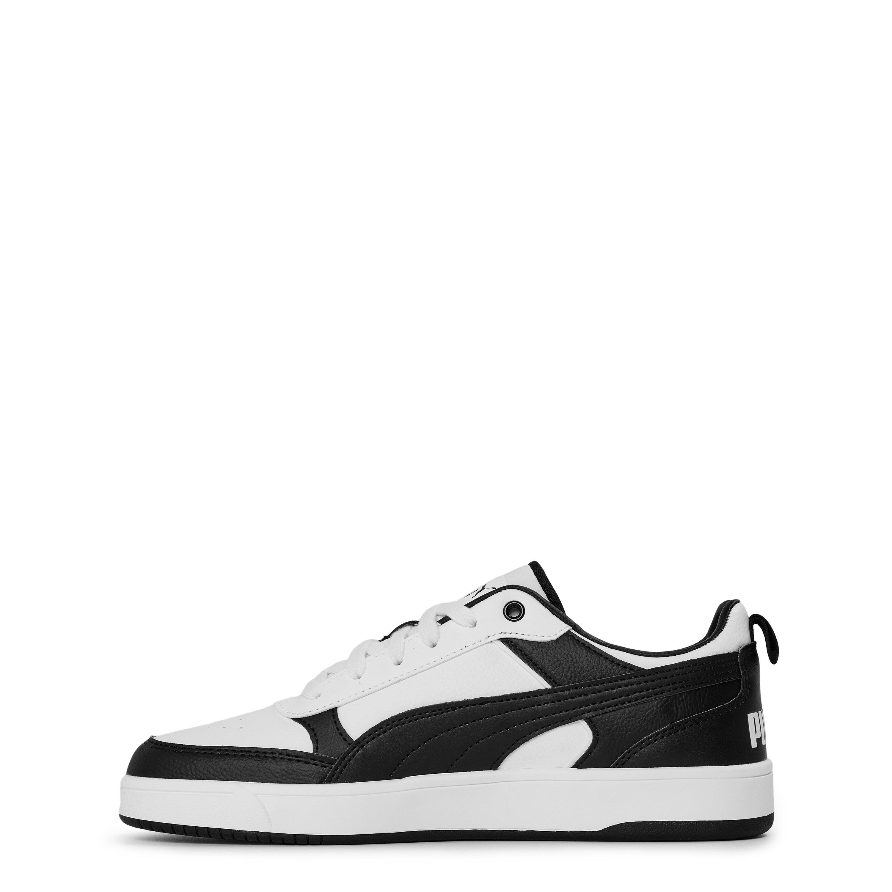 Wht/Blk - Puma - Unisex Adults Dribble Court Trainers - 2