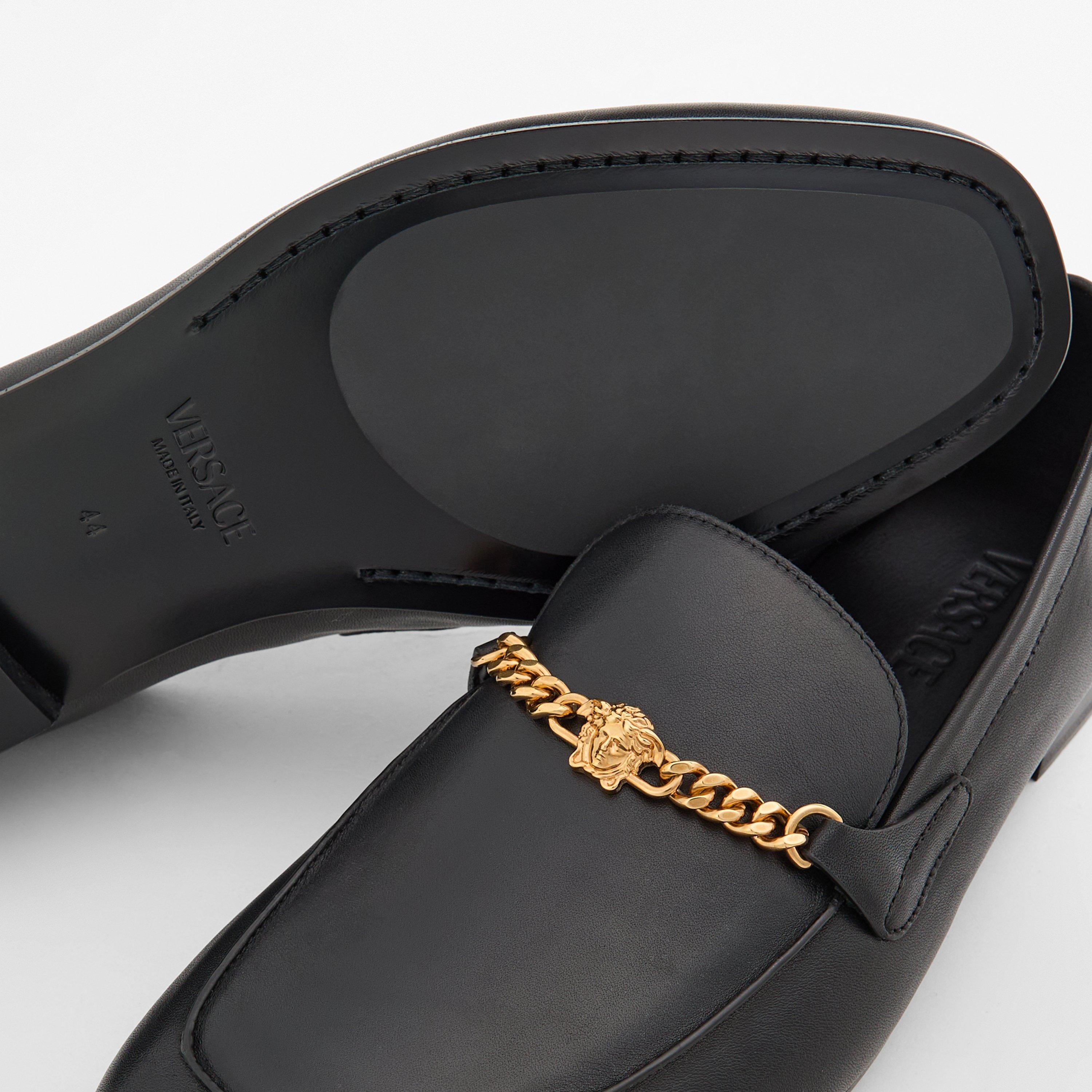 Black - Versace - Men's Loafers - 4