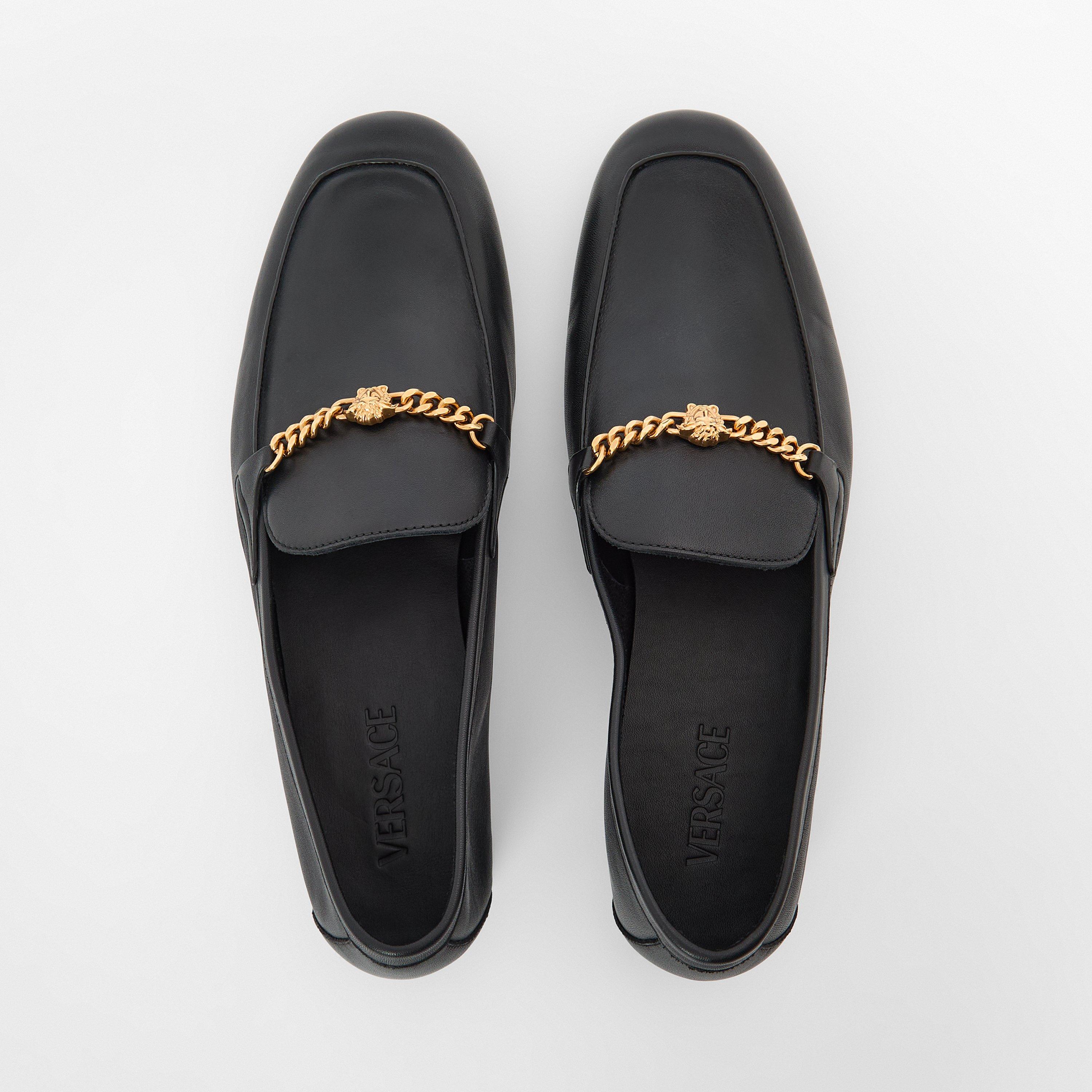 Black - Versace - Men's Loafers - 5