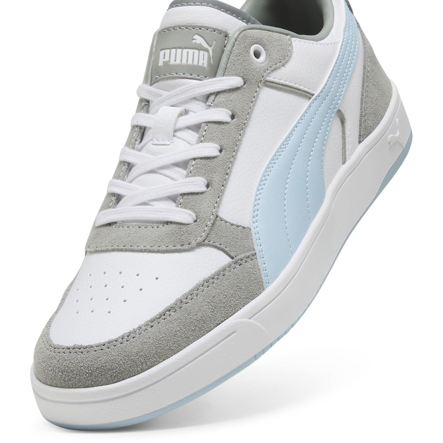 White/Slvr - Puma - Unisex Adults Dribble Court Trainers - 6