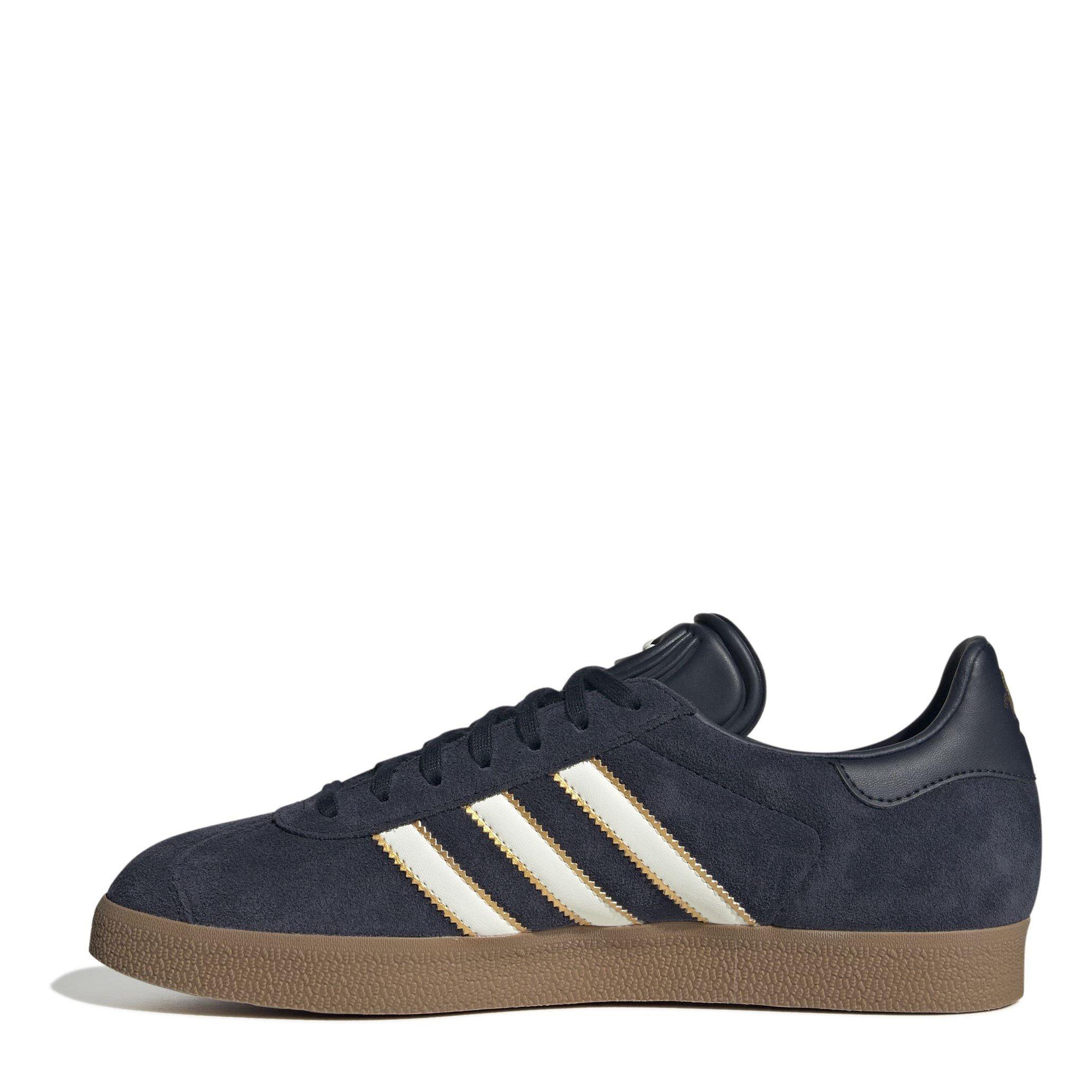 Navy/White/Gold - adidas - Gazelle Terrace Icons Trainers Mens - 2