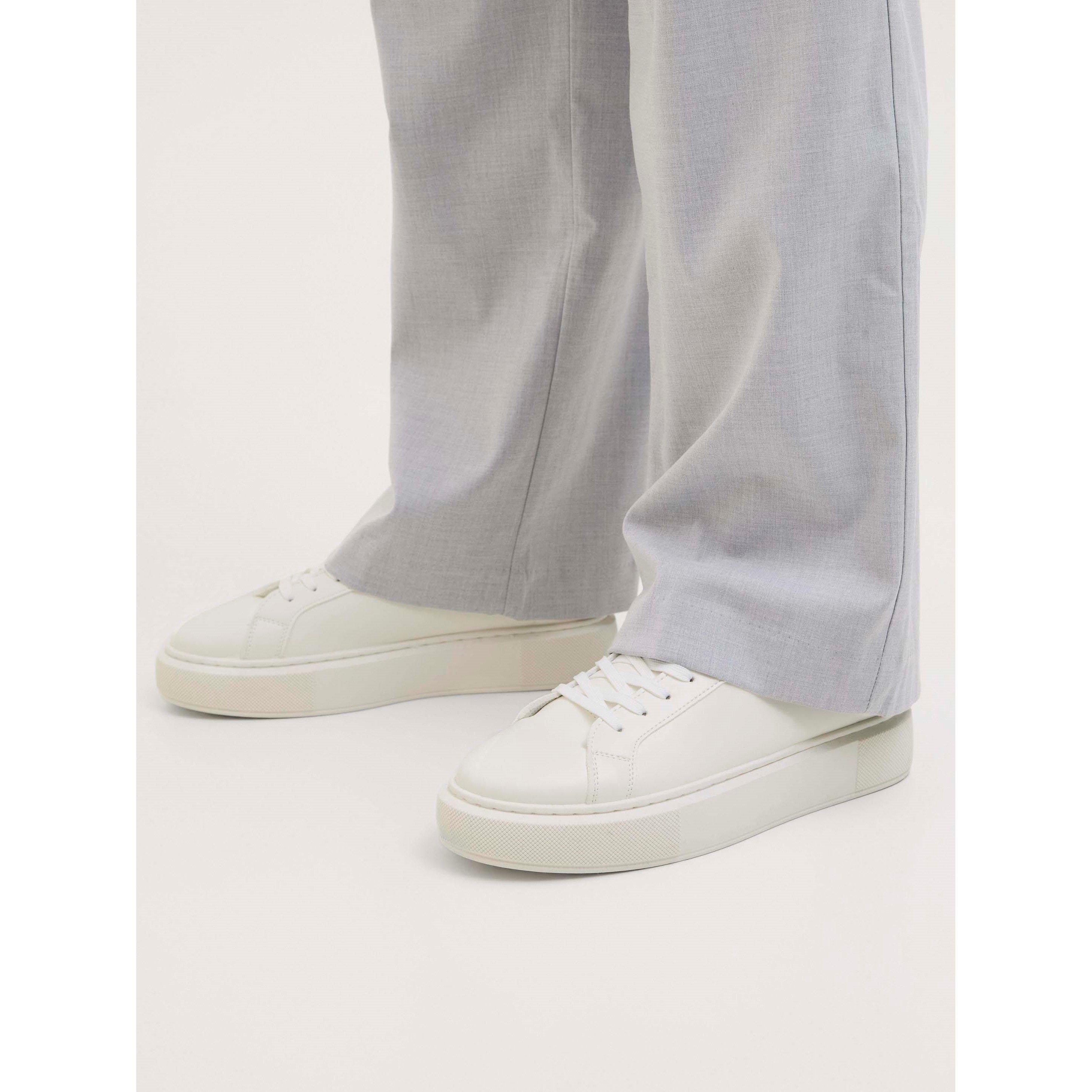 White - Jack and Jones - Aspire Cupsole PU Sneakers Mens - 2