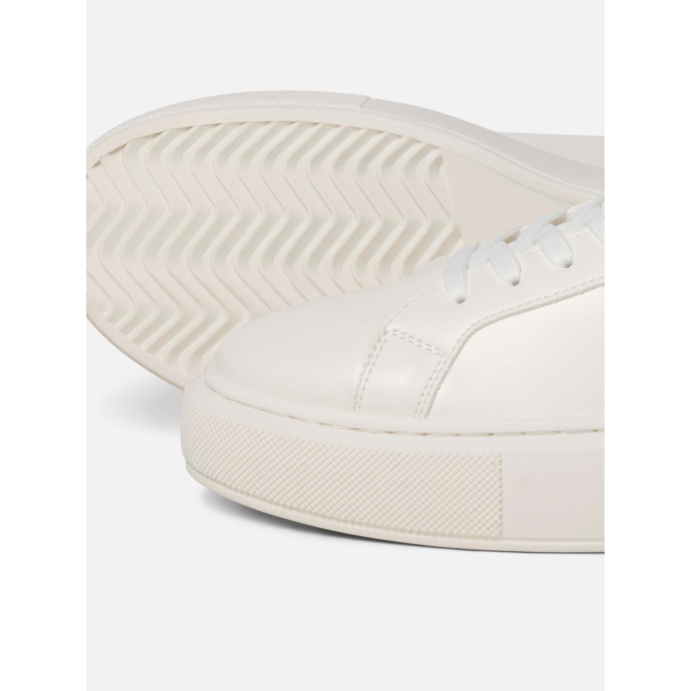 White - Jack and Jones - Aspire Cupsole PU Sneakers Mens - 4
