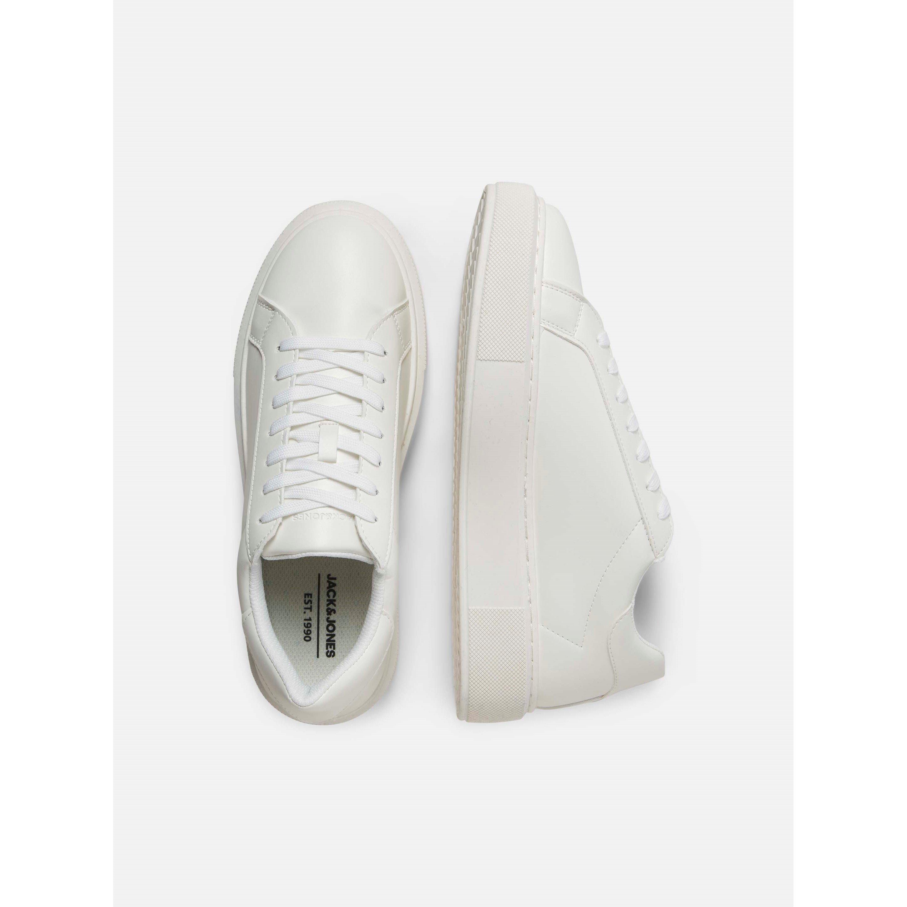 White - Jack and Jones - Aspire Cupsole PU Sneakers Mens - 5
