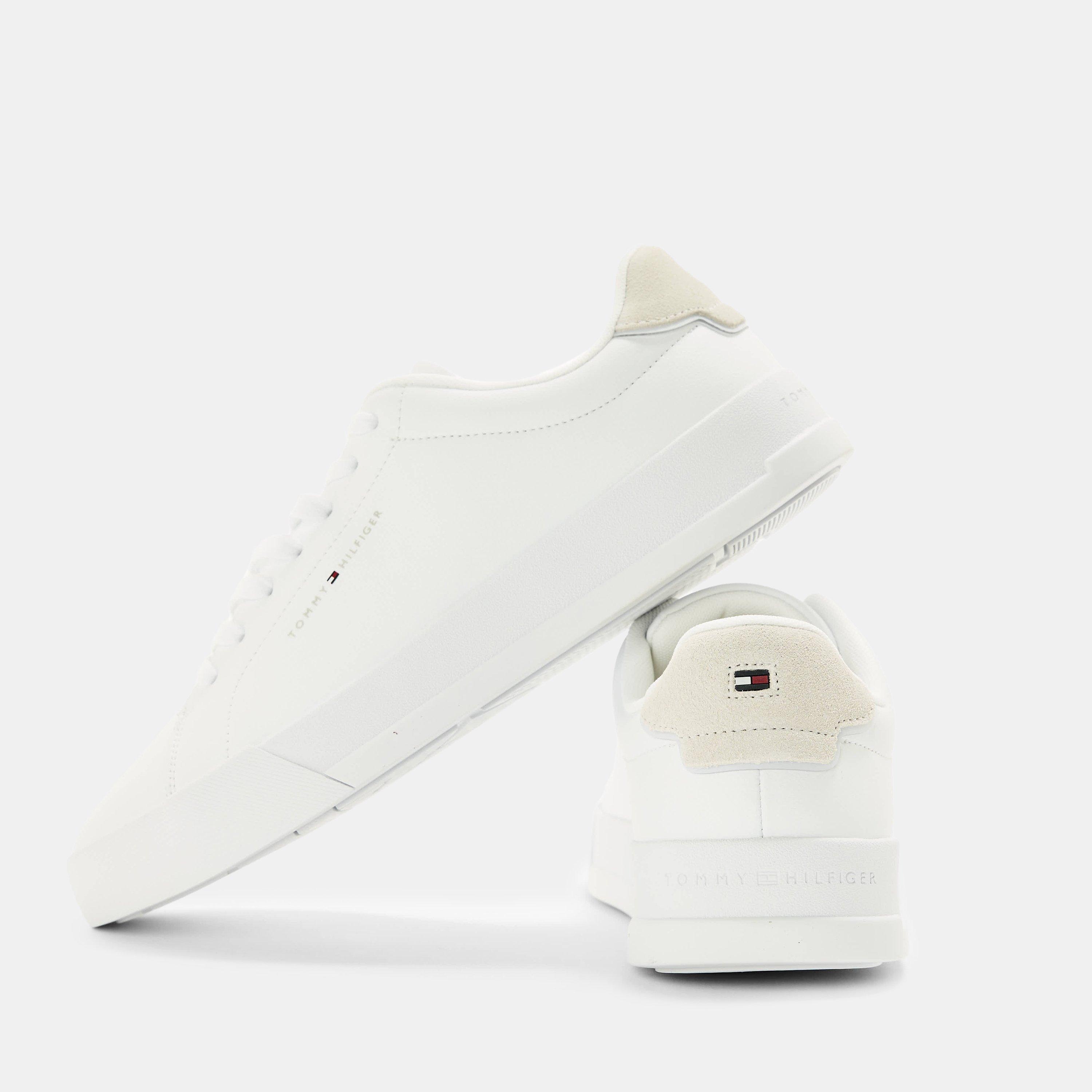 White - Tommy Hilfiger - Men's Court Trainers - 3