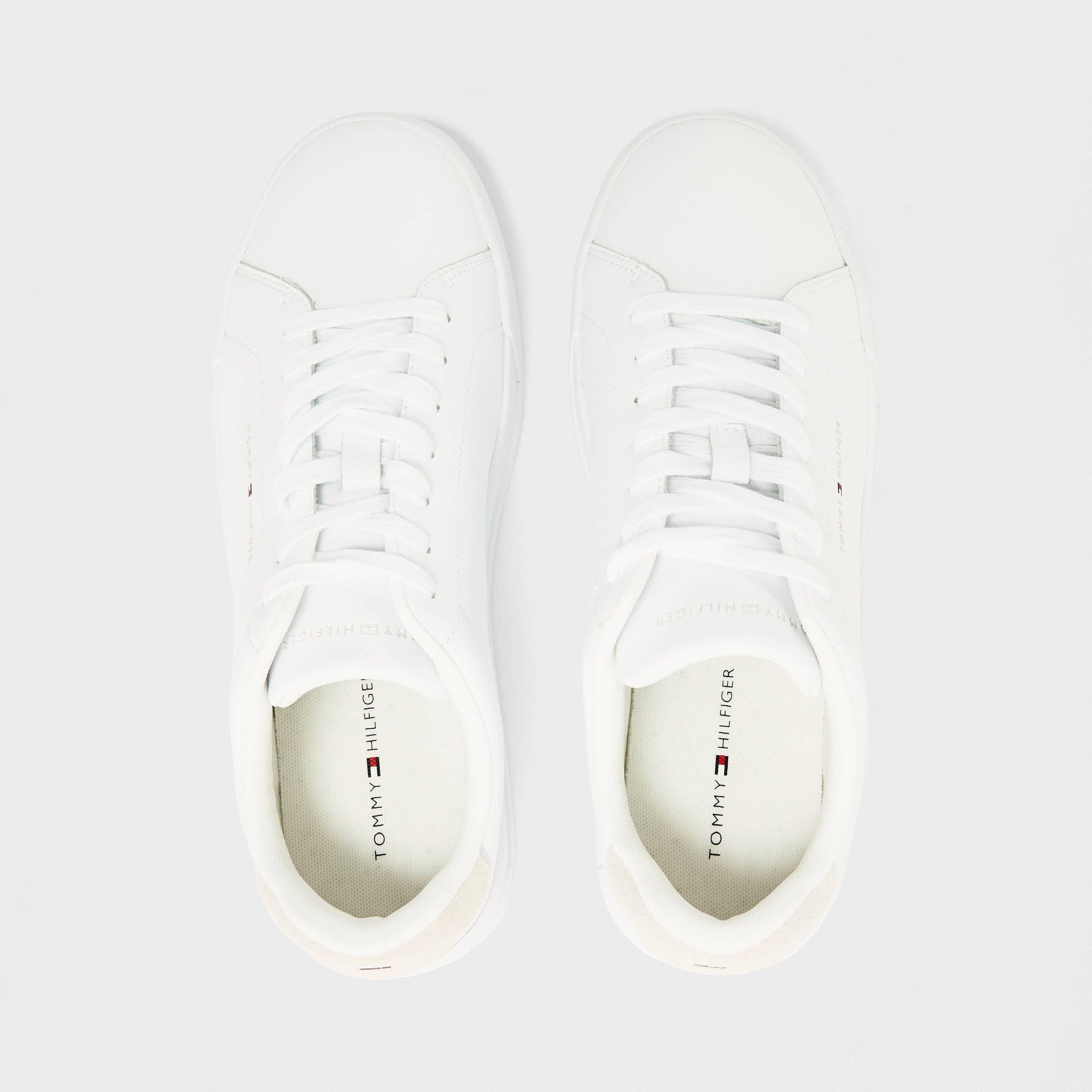 White - Tommy Hilfiger - Men's Court Trainers - 4