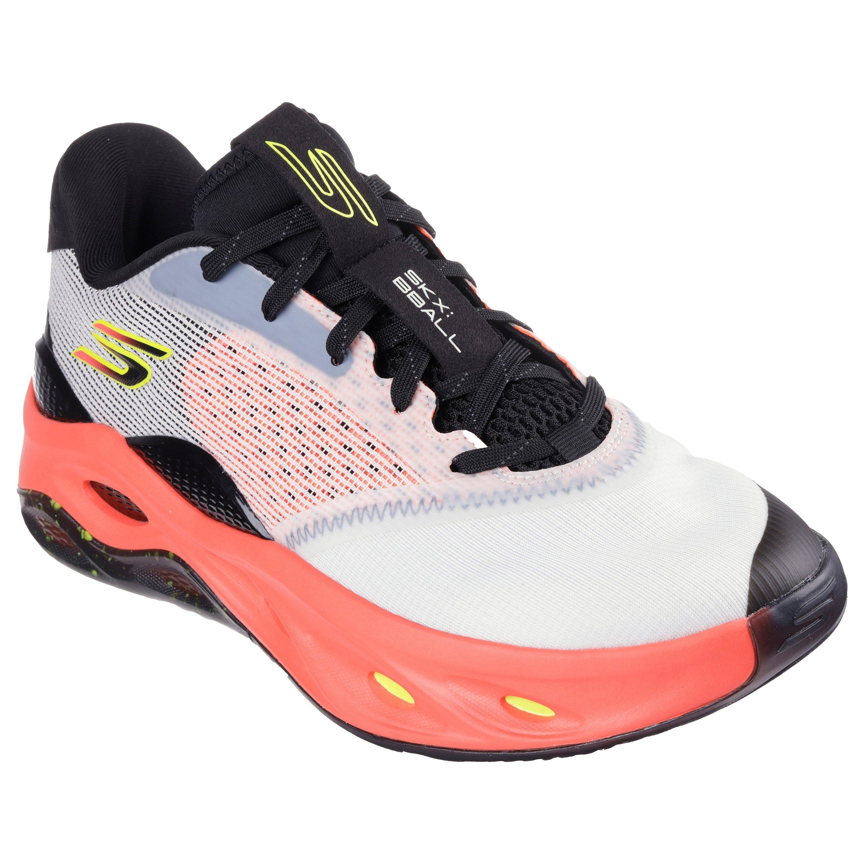 Orange/Weiß - Skechers - Basketball Float Low Trainer Mens - 3