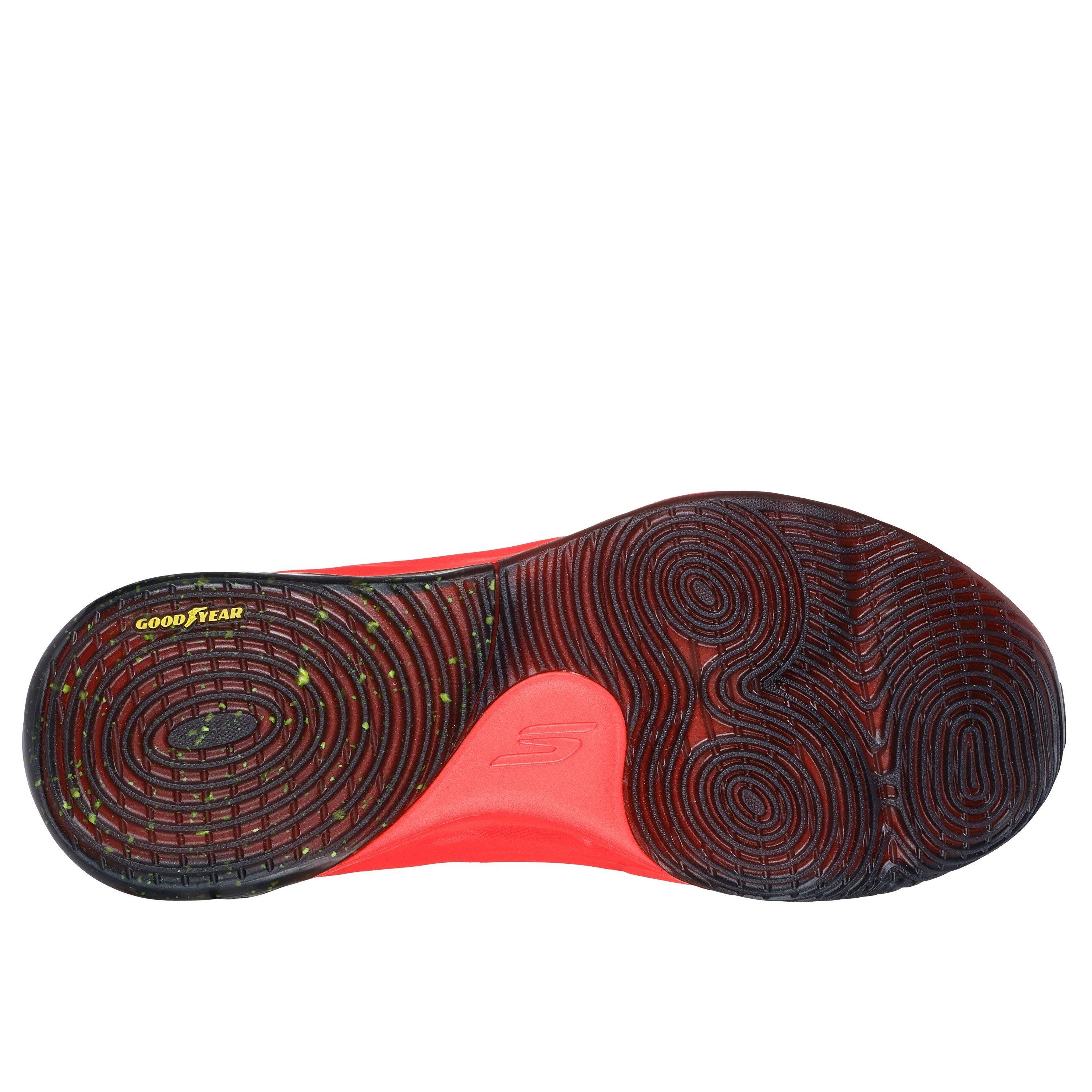 Orange/Weiß - Skechers - Basketball Float Low Trainer Mens - 4