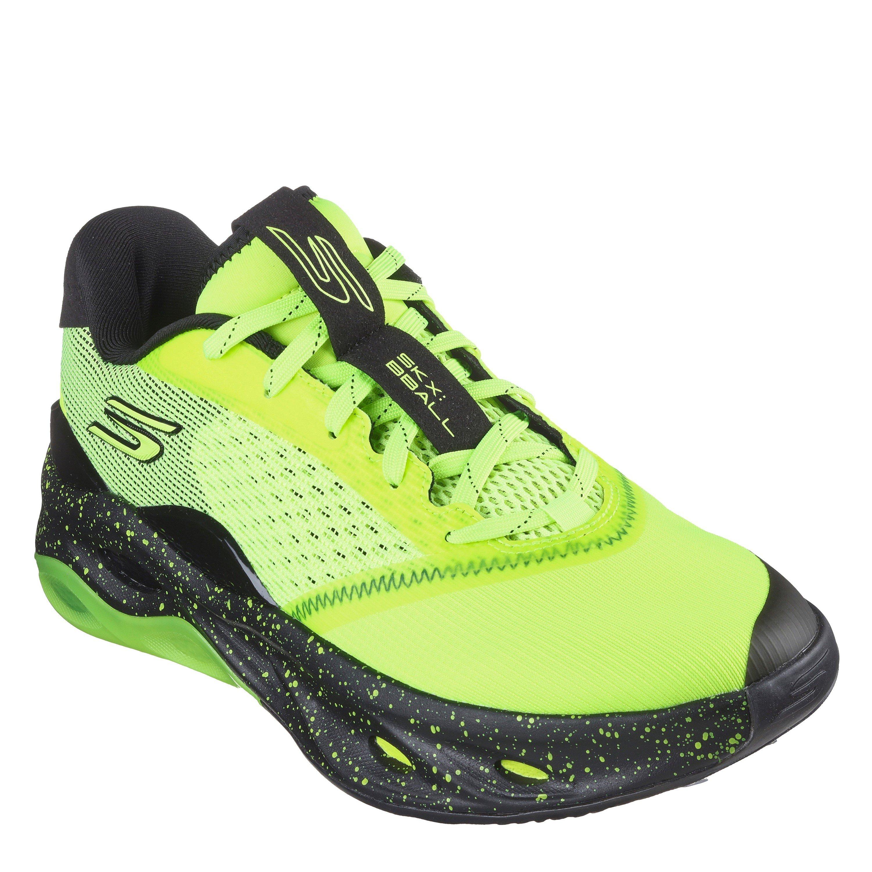 Yellow/Black - Skechers - Basketball Float Low Trainer Mens - 3