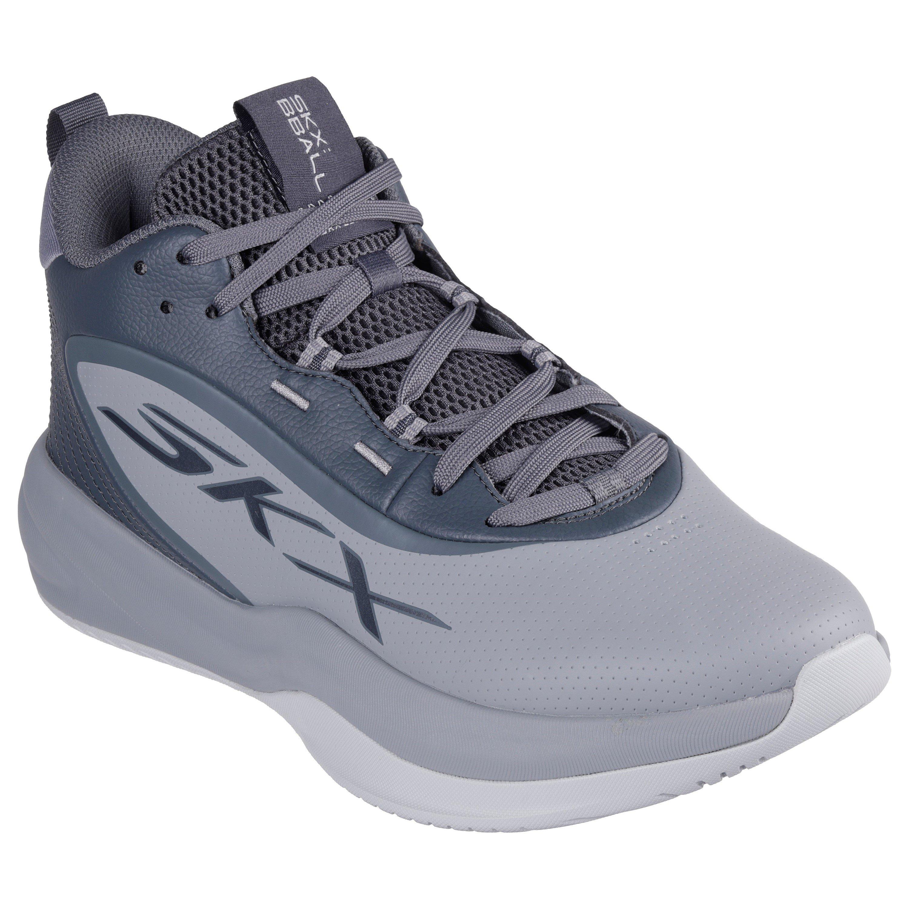 Grey - Skechers - League Low-Top Basketball - 3