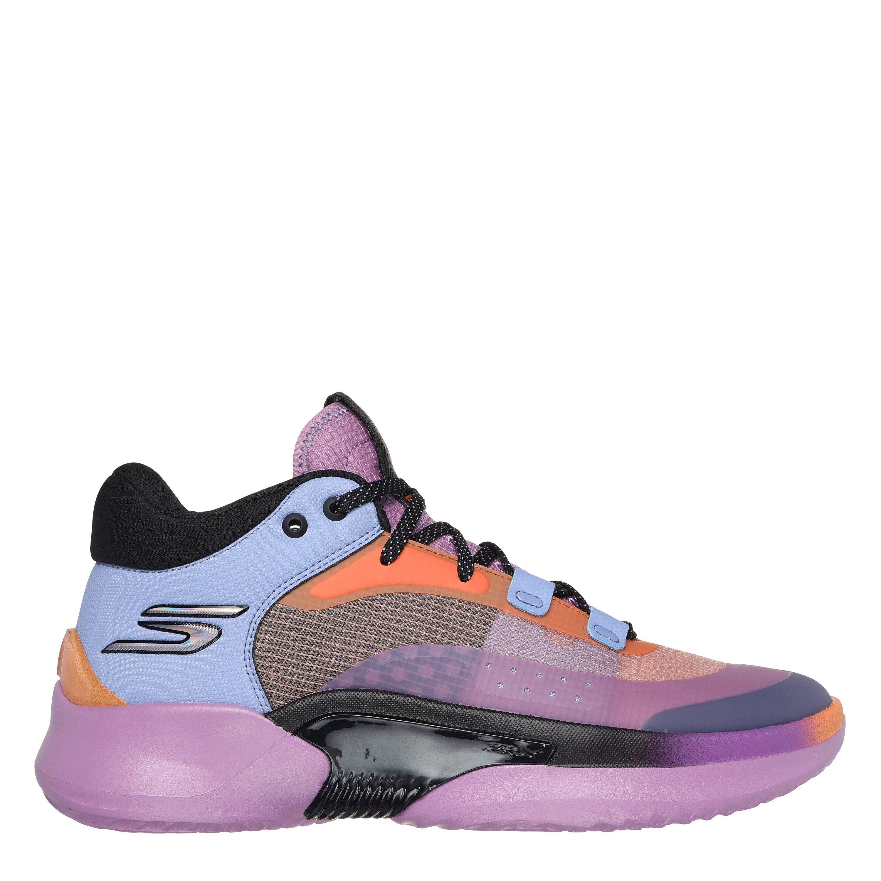 Skechers Men's Basketball Skx Resagrip Trainers - Purple/Orange - 11.5 (47)