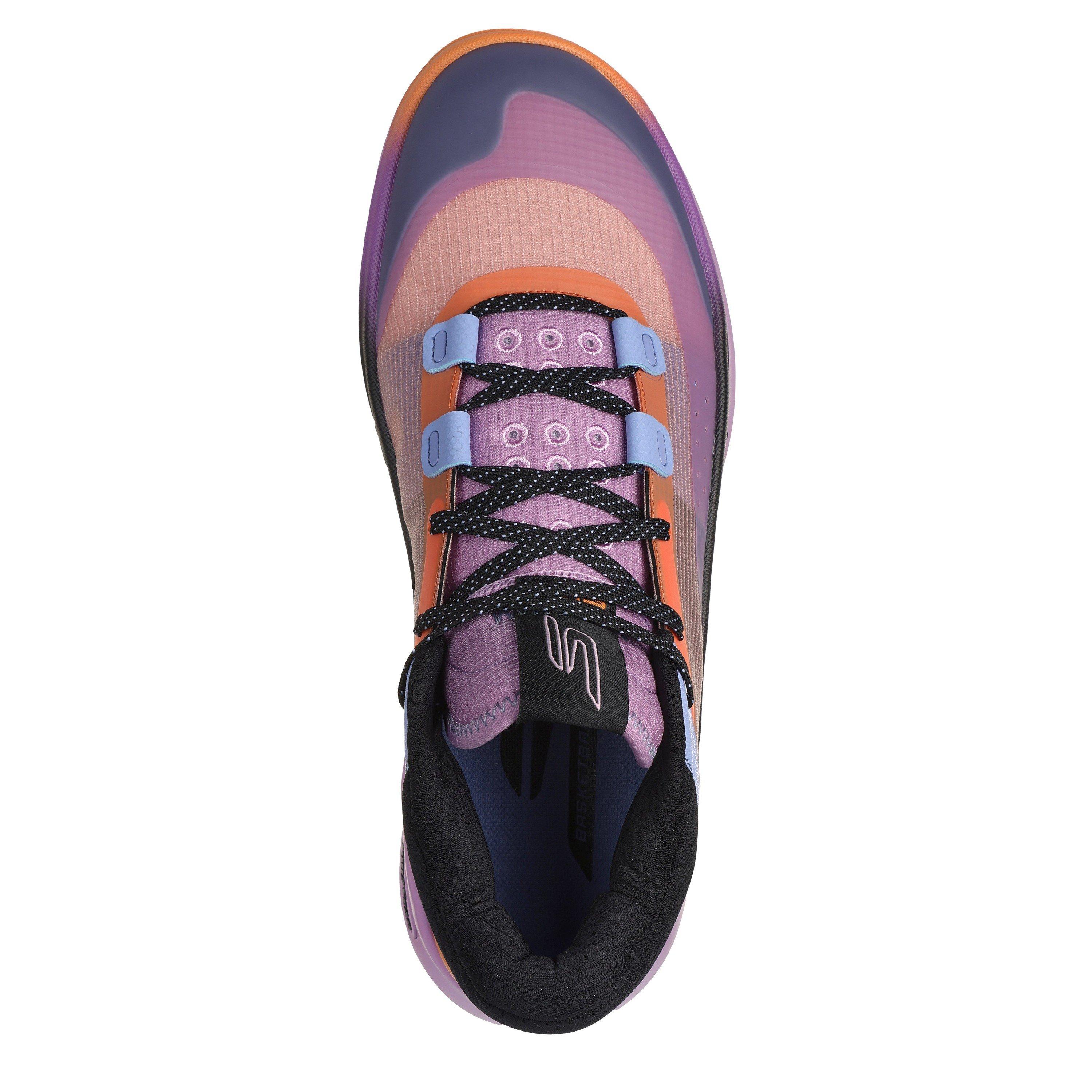 Paars/Oranje - Skechers - Basketball SKX Resagrip Trainers Mens - 4