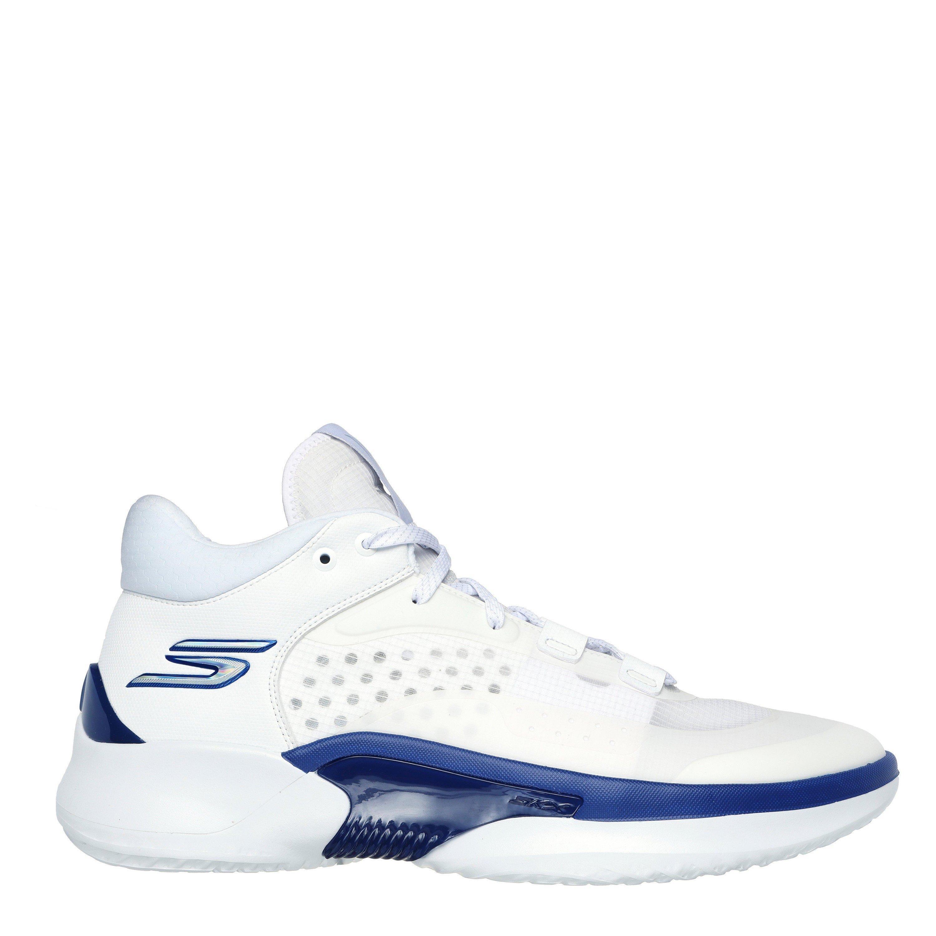 Skechers Men's Basketball Skx Resagrip Trainers - White/Blue - 8.5 (42.5)