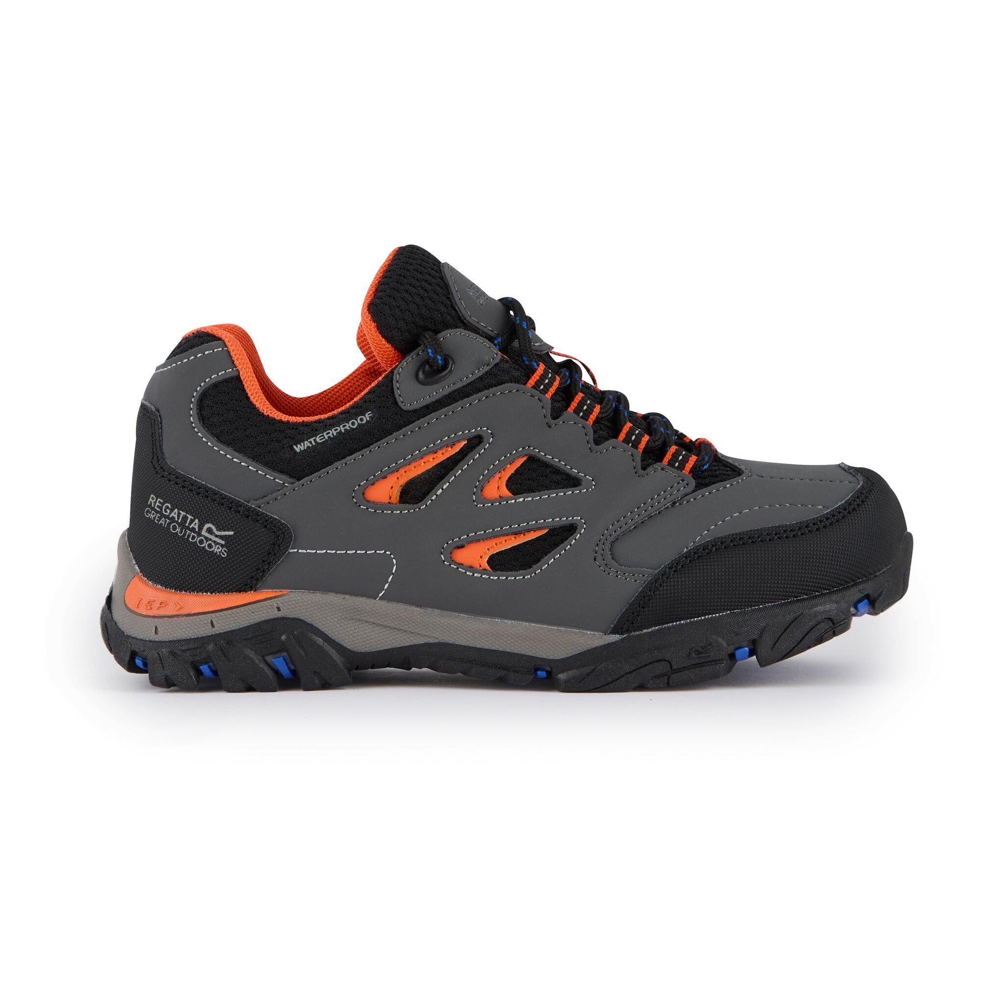 Regatta Boys Kids Holcombe Waterproof Low Walking Shoes - Briar/Blzeor - C12