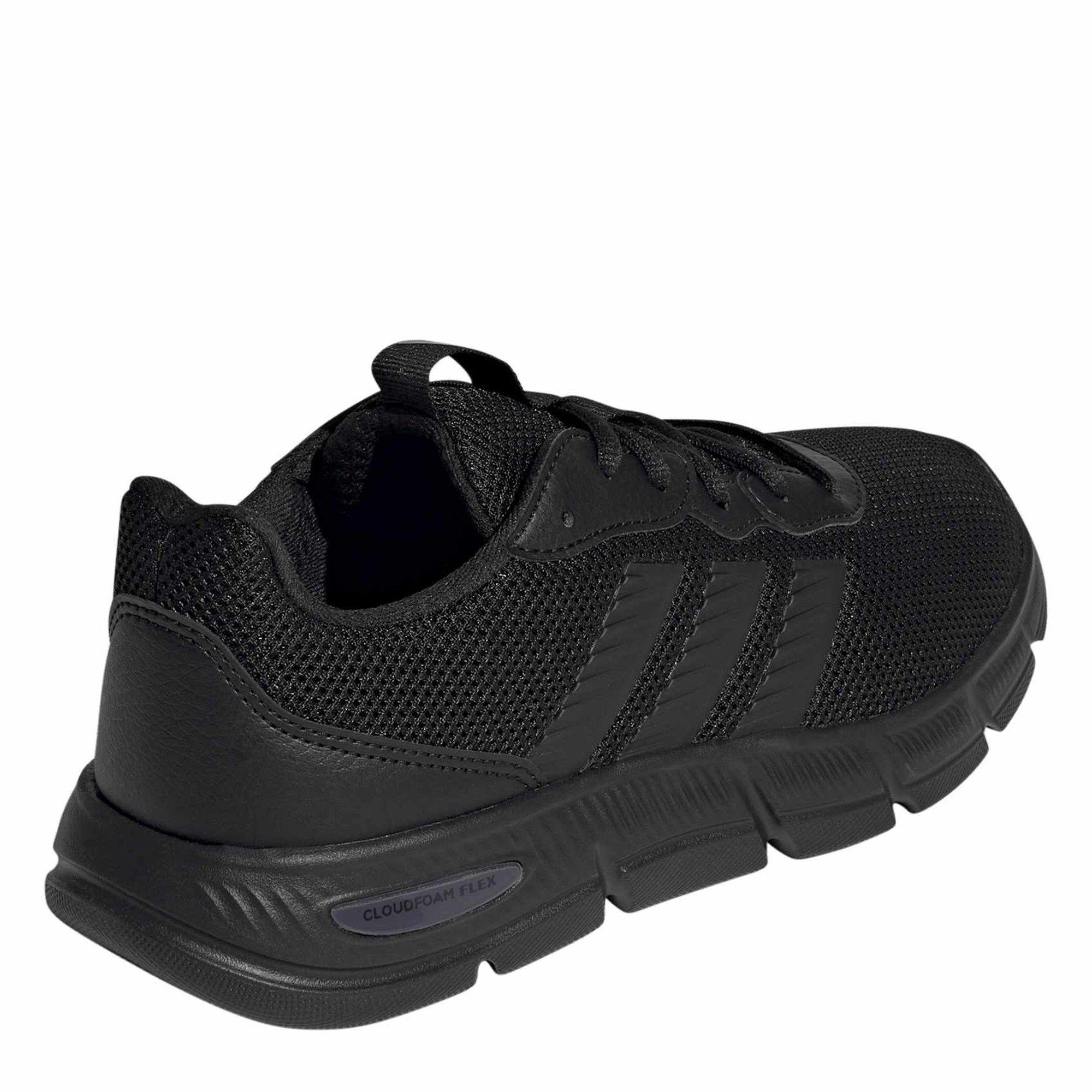 Core Black/Grey - adidas - Cloudfoam Flex Womens Shoes - 4