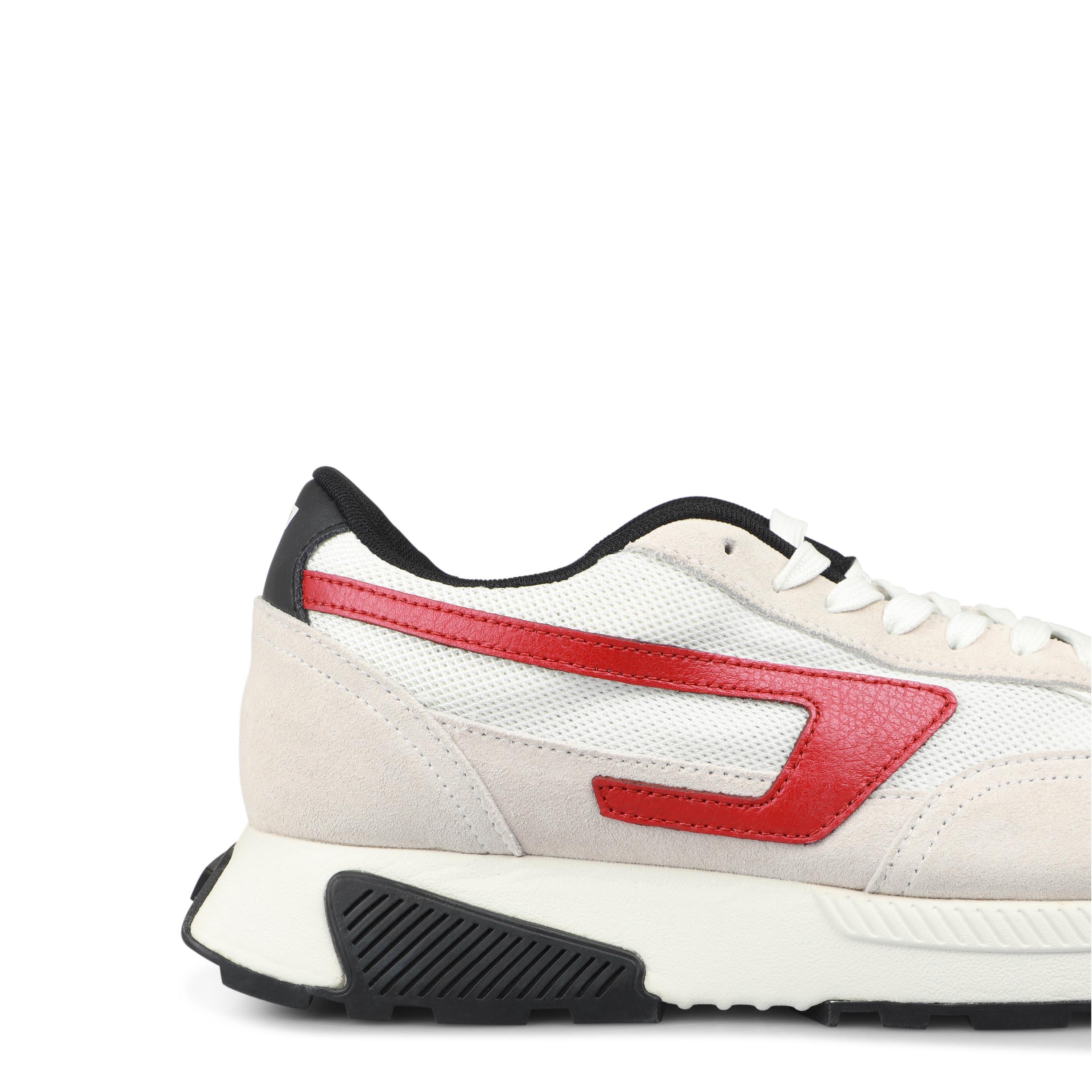 White/Tango R - Diesel - Men's S-Tyche D Low-Top Trainers - 4