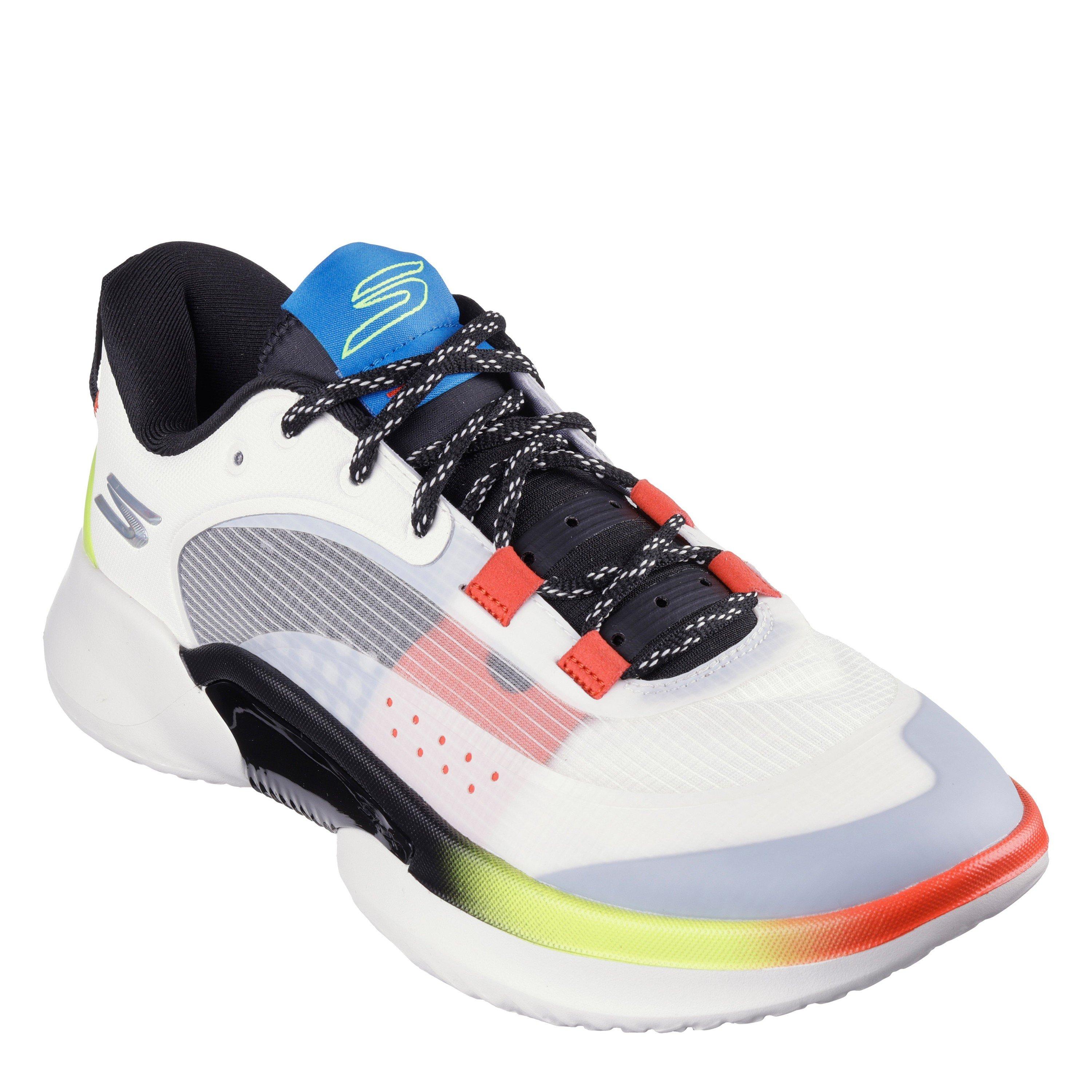 Nero/Bianco - Skechers - Resagrip Basketball Trainers Mens - 3