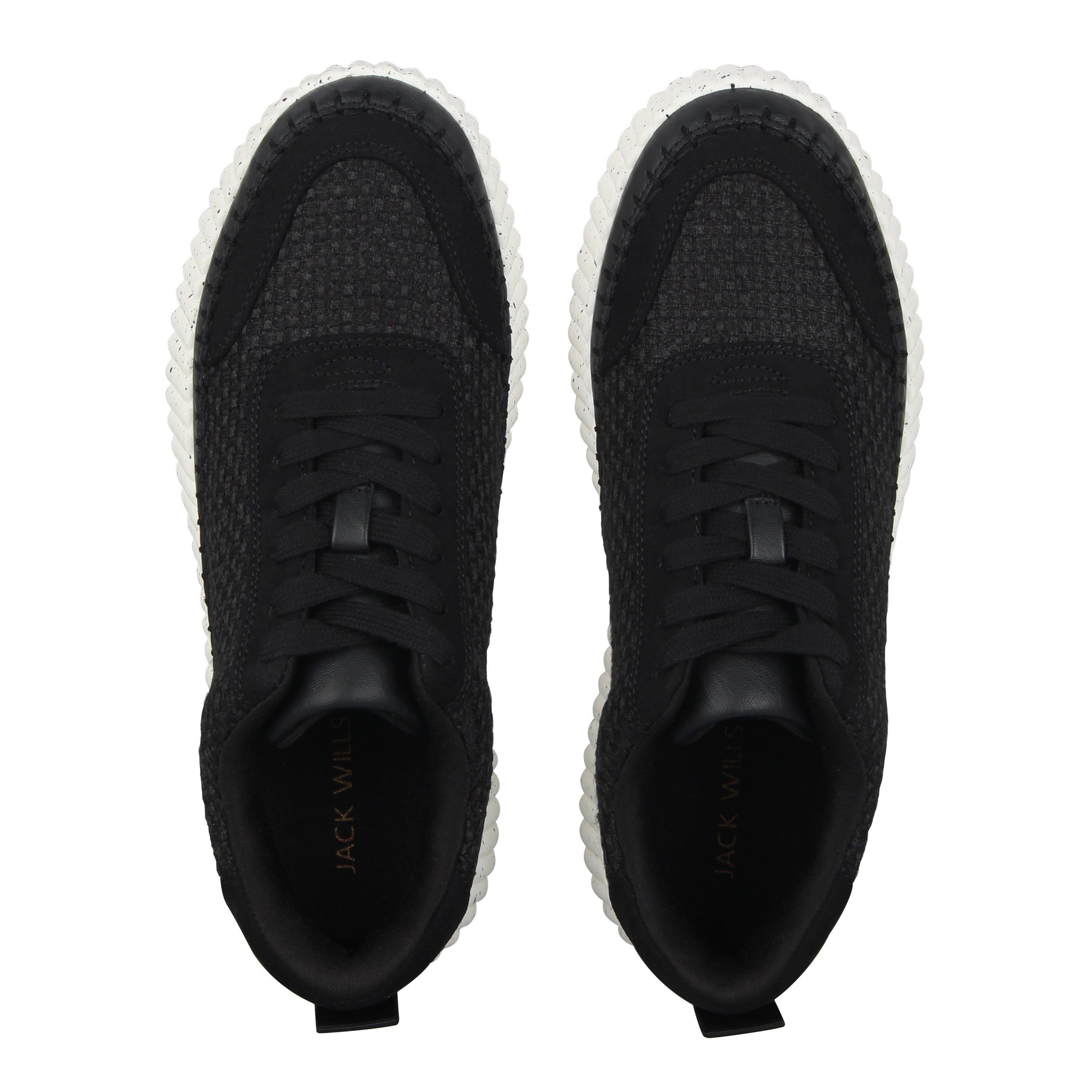 Schwarz - Jack Wills - Women's Wedge Trainers - 6