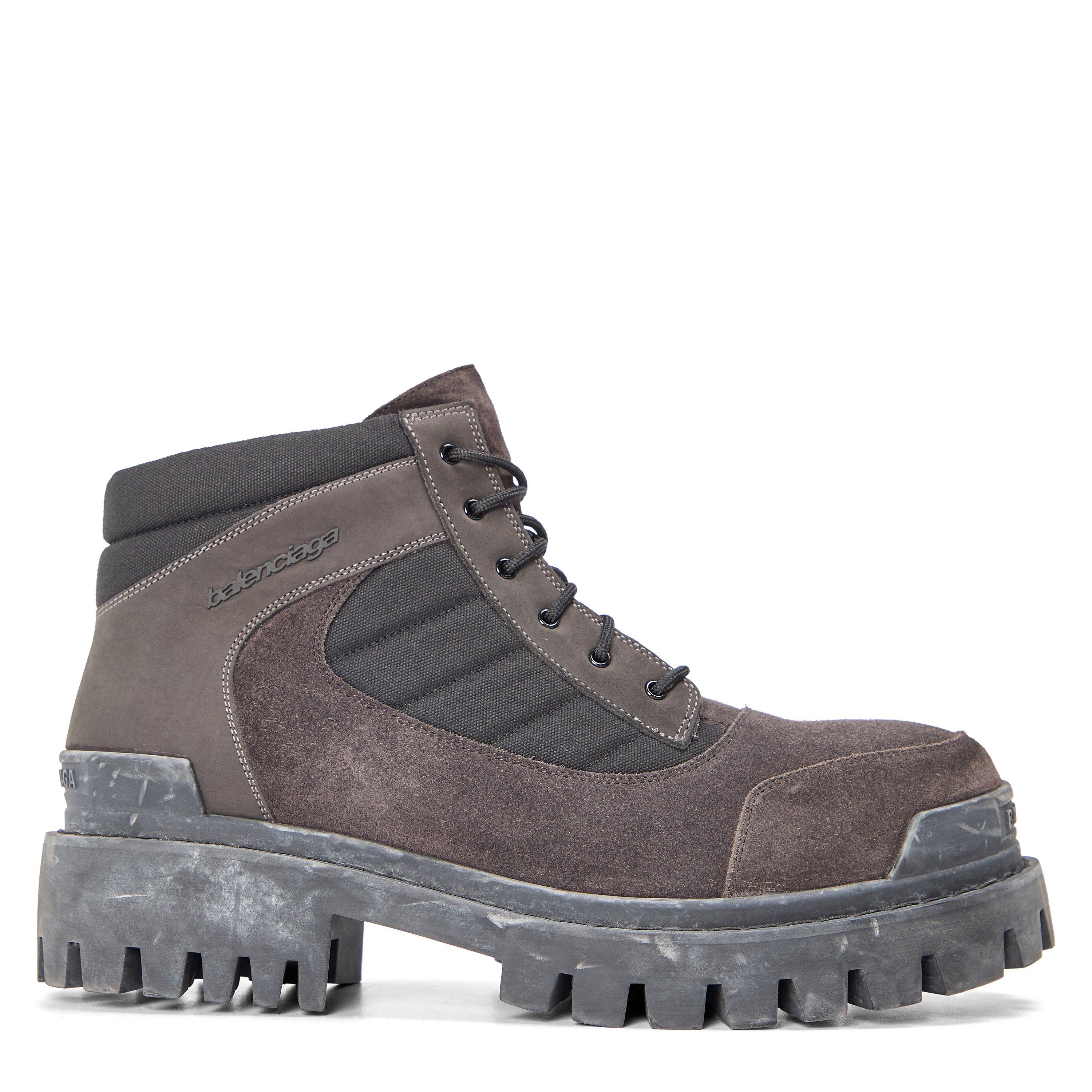 Brown/Black - Balenciaga - Men's Rugged Hiker Boots - 1