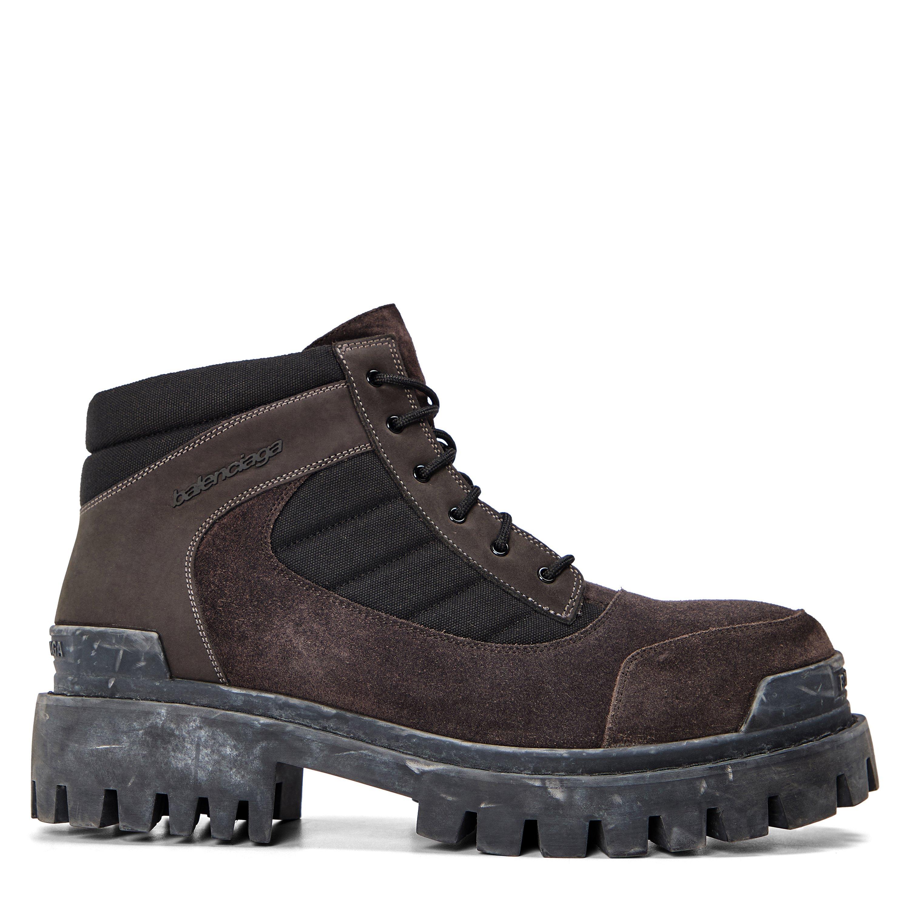 Balenciaga Men's Rugged Hiker Boots - Brown/Black - 9 (43)