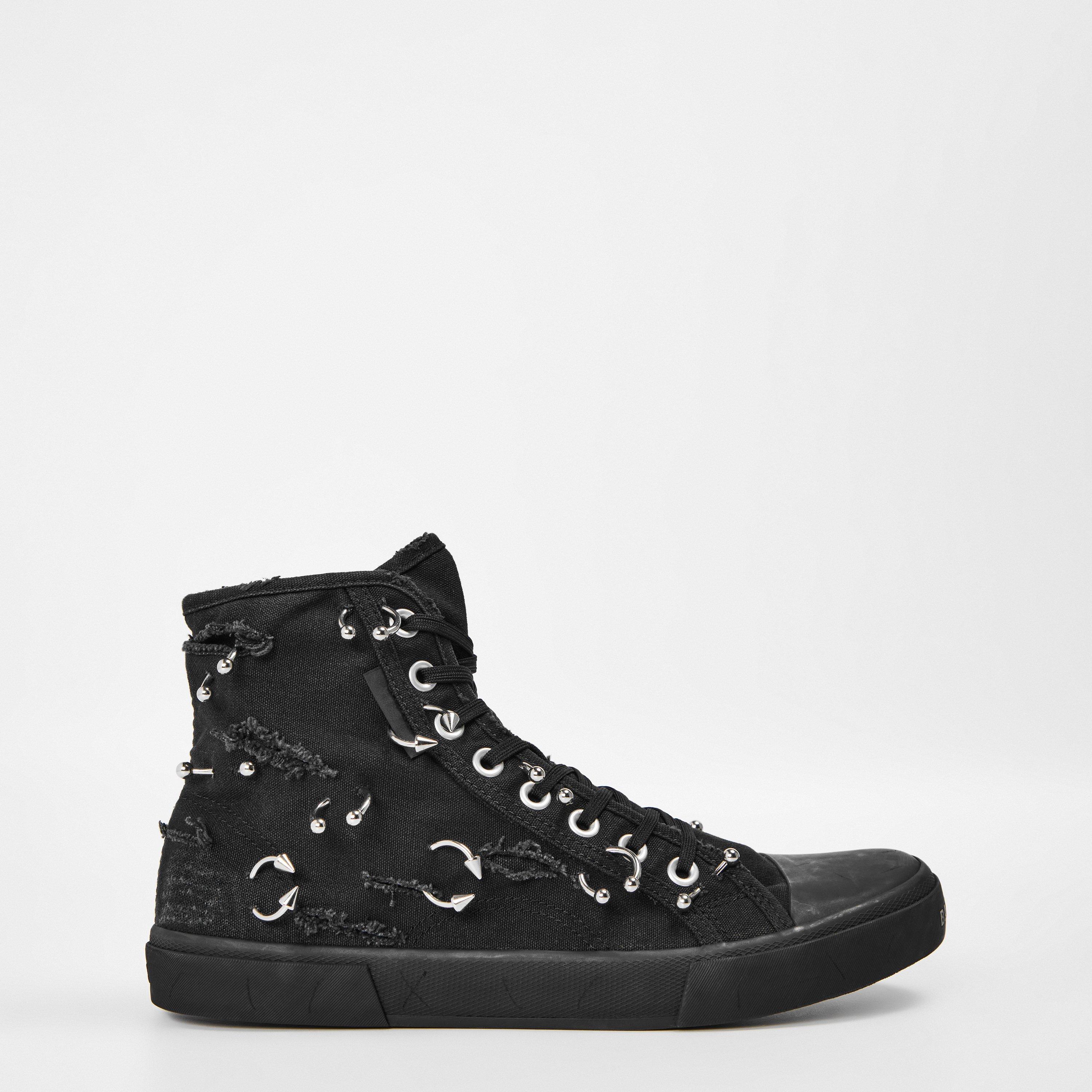 Black - Balenciaga - Men's High Top Shoes - 1