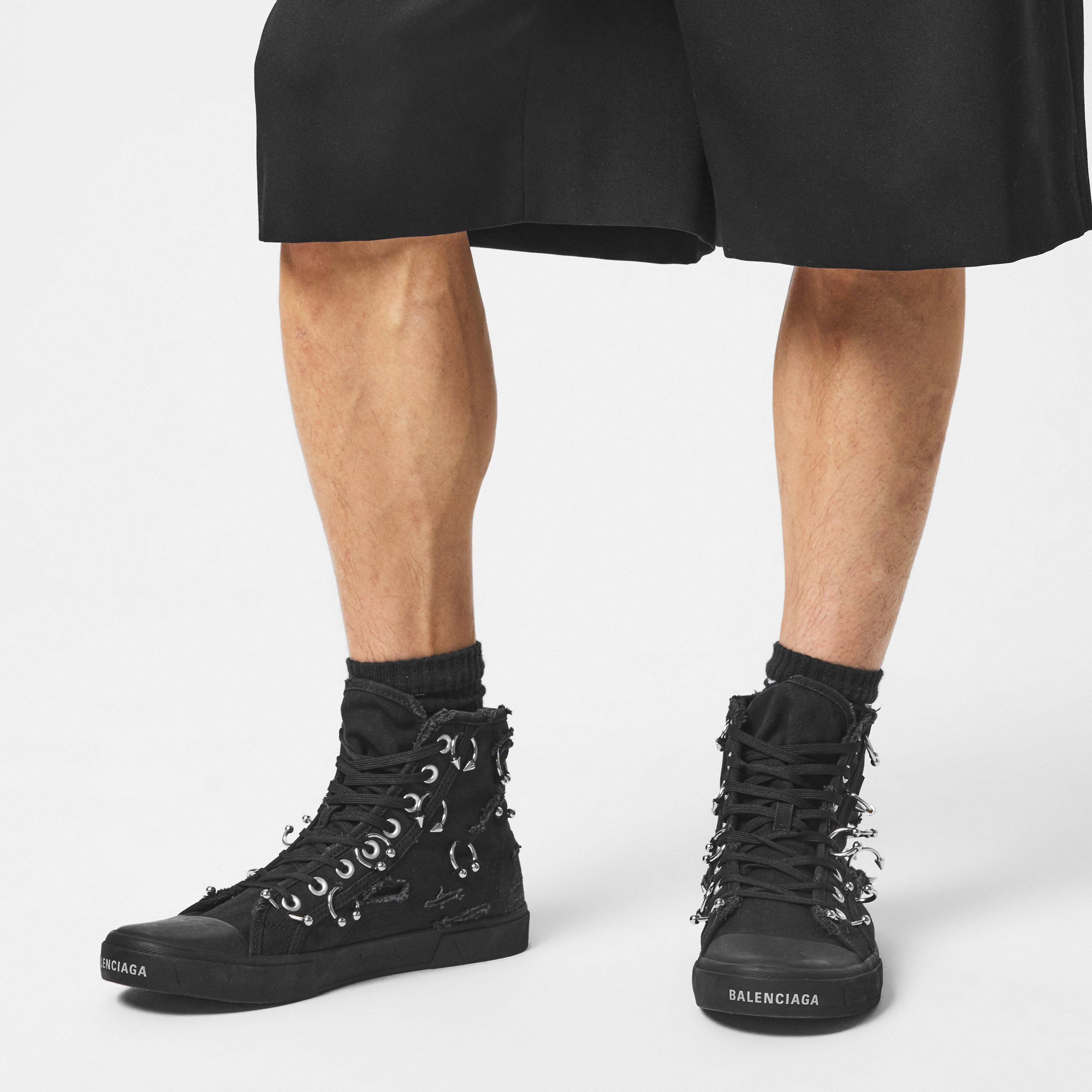 Black - Balenciaga - Men's High Top Shoes - 3