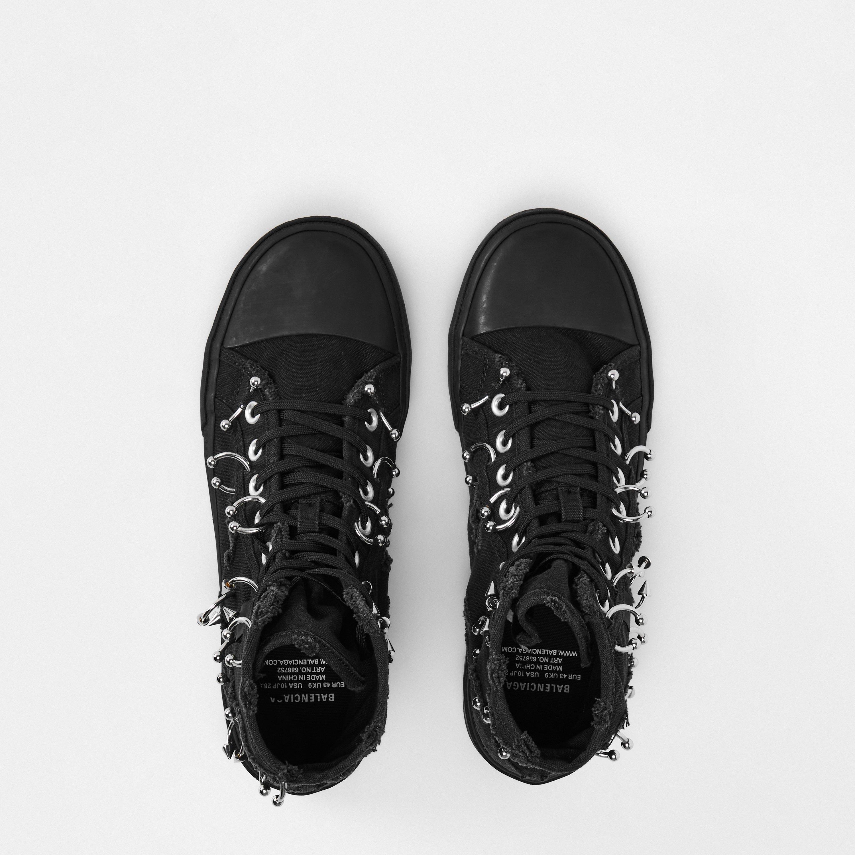 Black - Balenciaga - Men's High Top Shoes - 5