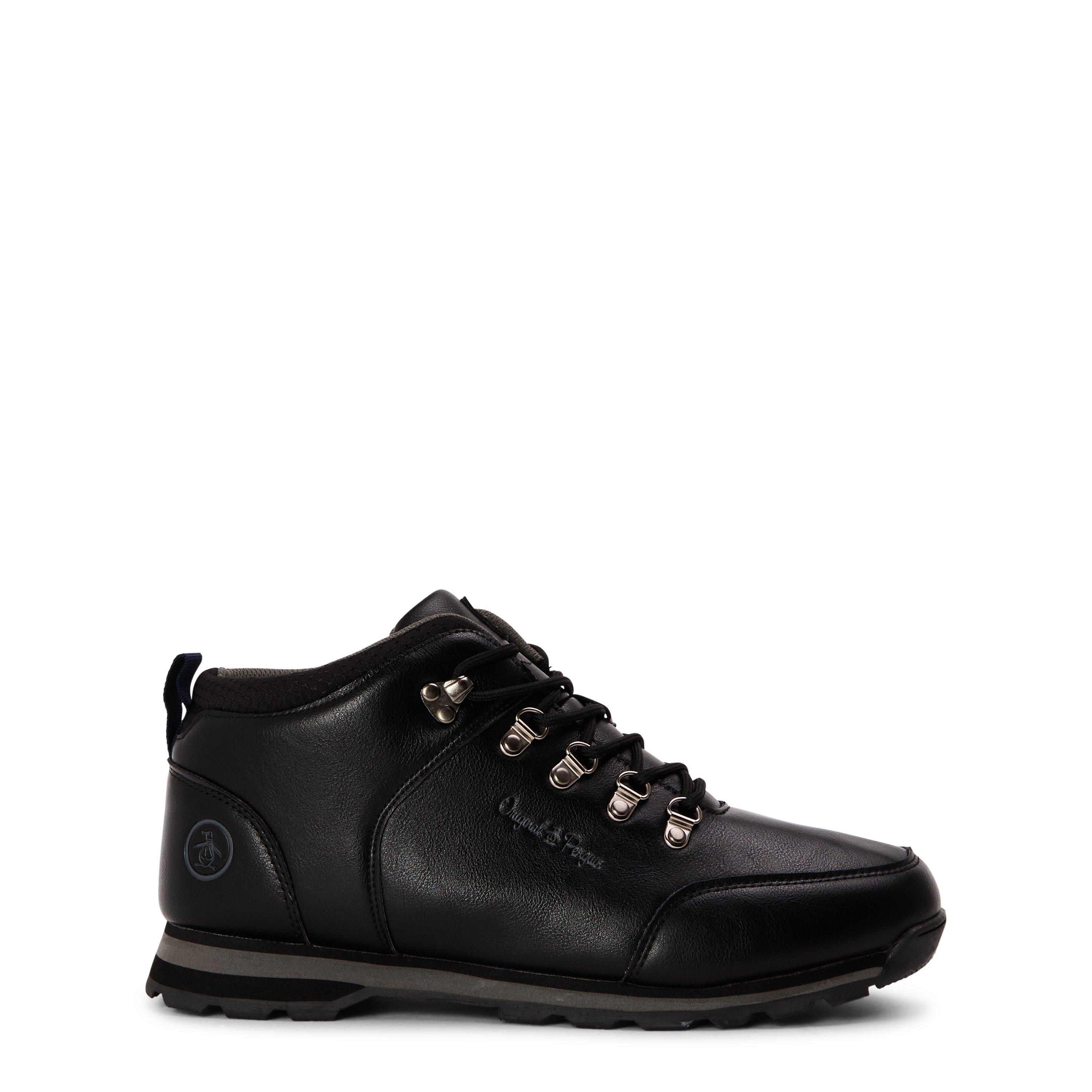 Original Penguin Men's Ember Hiker Rugged Boots - Black - 6 (39)