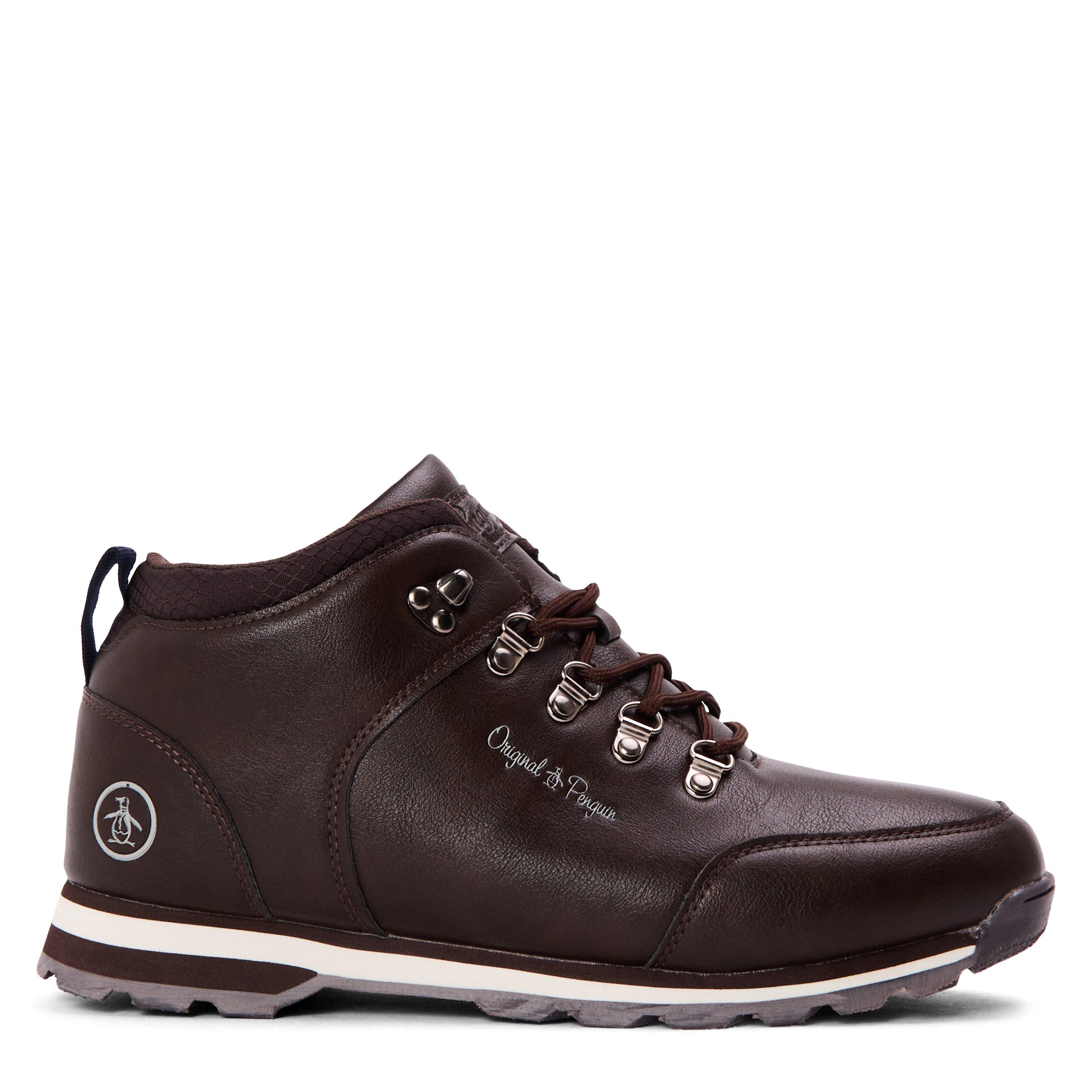 Brown - Original Penguin - Men's Ember Hiker Rugged Boots - 1