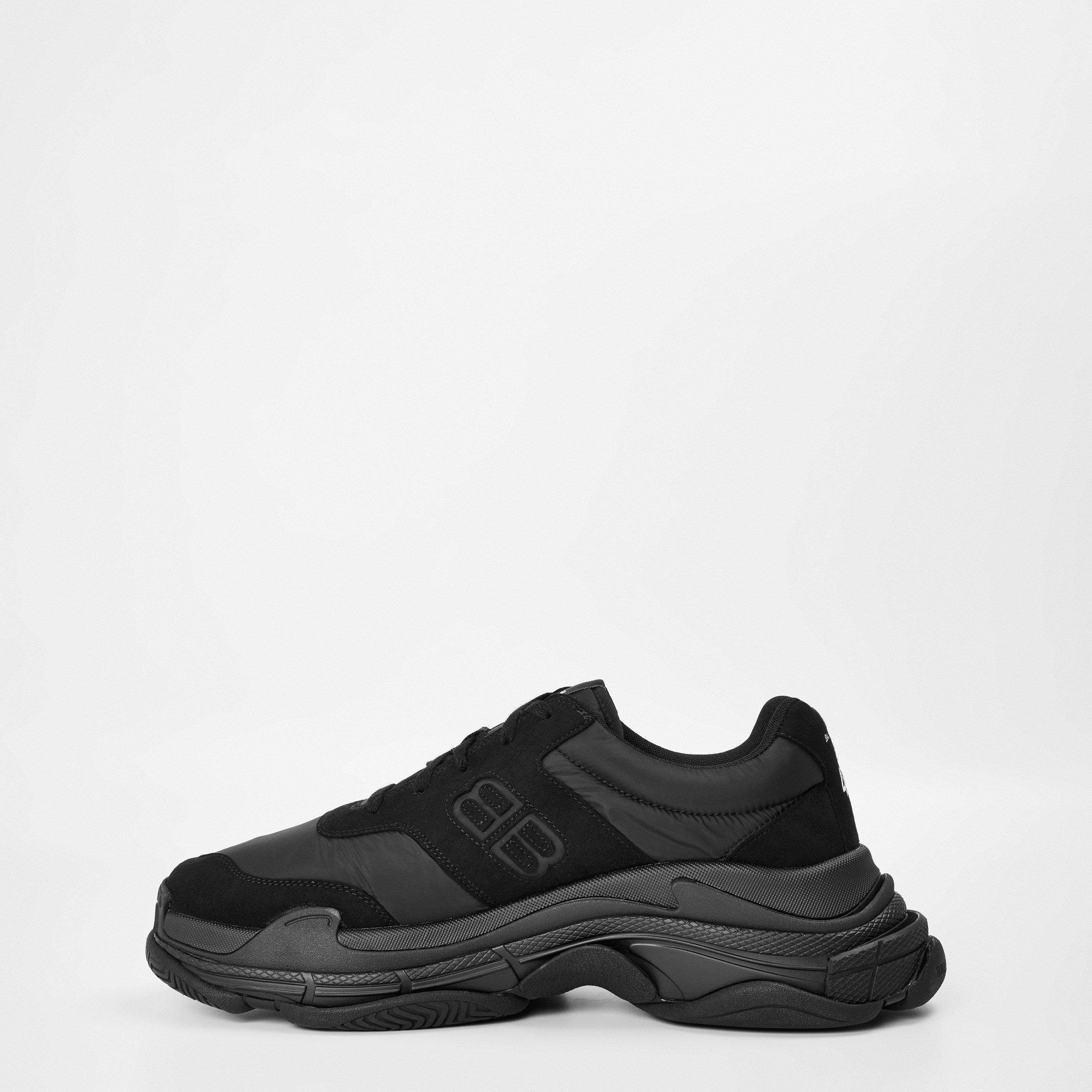 Black - Balenciaga - Triple S Panelled Sneakers - 2