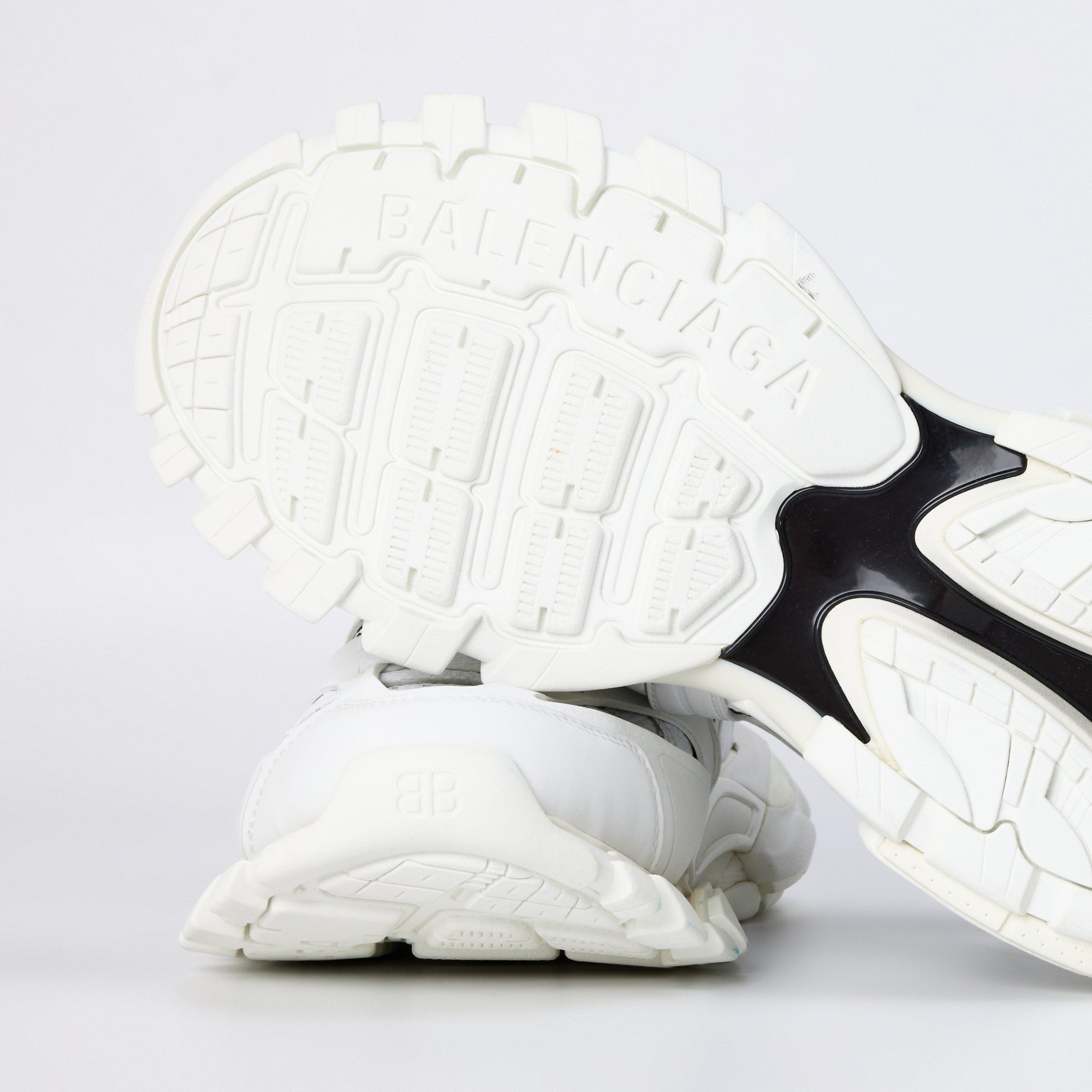 White/Dark Grey - Balenciaga - Men's High Top Design Shoes - 4