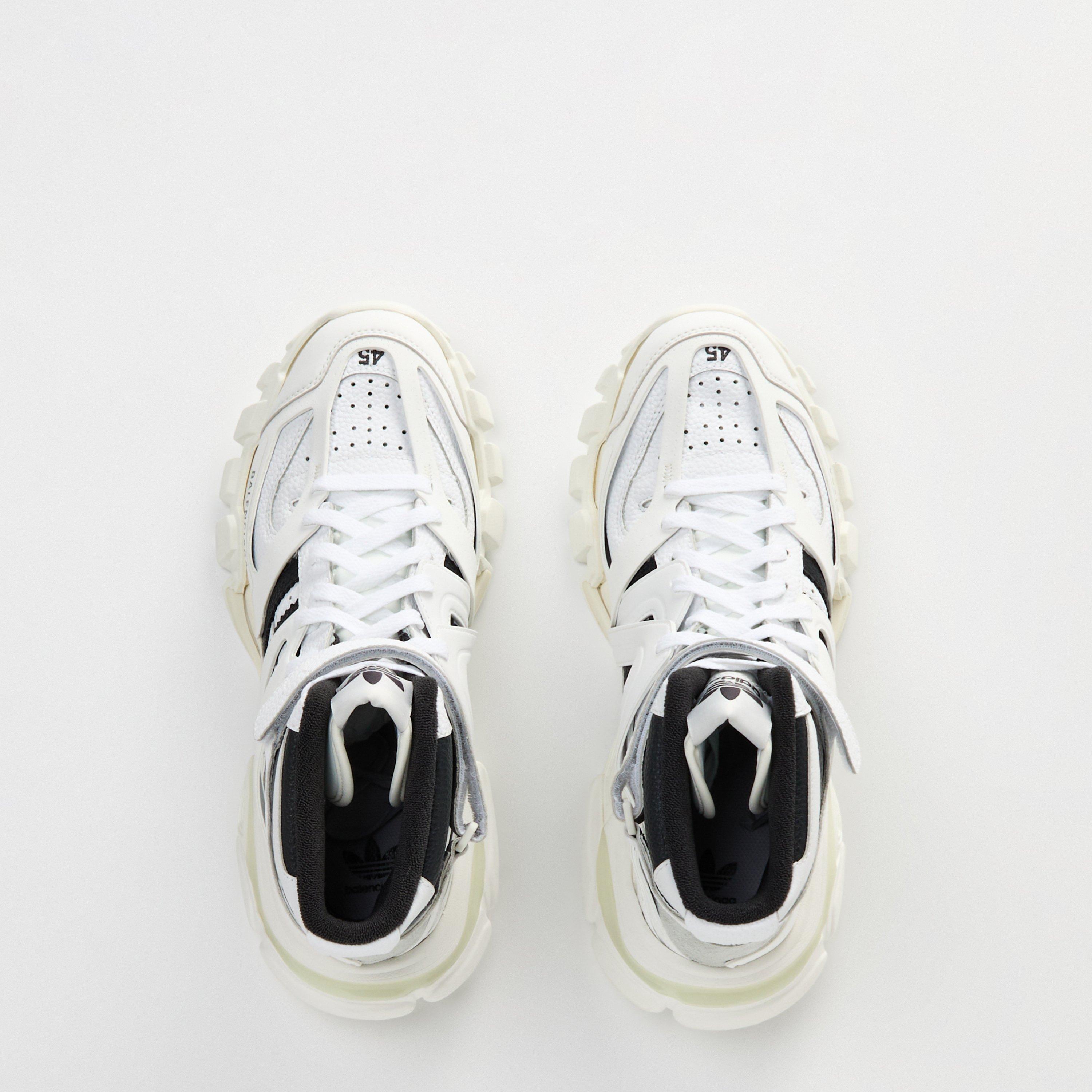 White/Dark Grey - Balenciaga - Men's High Top Design Shoes - 5