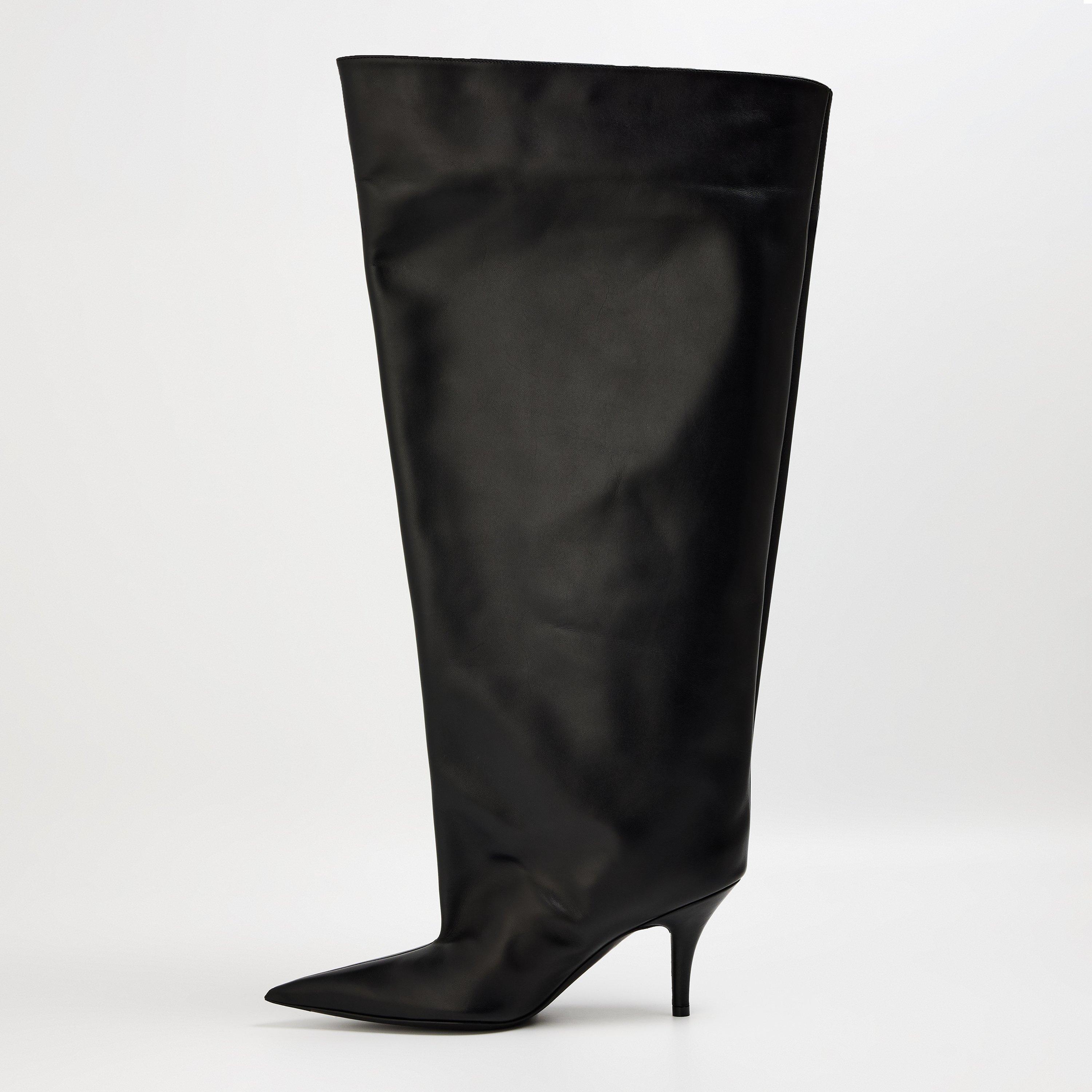 Black - Balenciaga - Men's Knee High Boots - 2