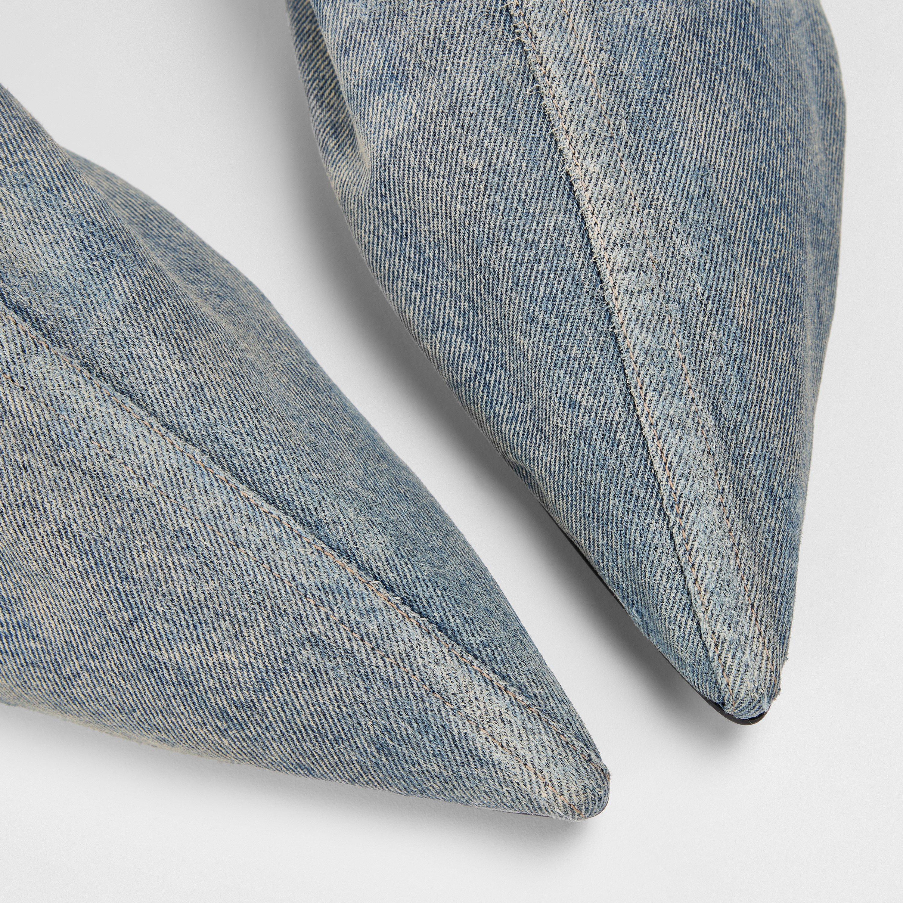 Navy Rust - Balenciaga - Pointed Denim Mules - 3