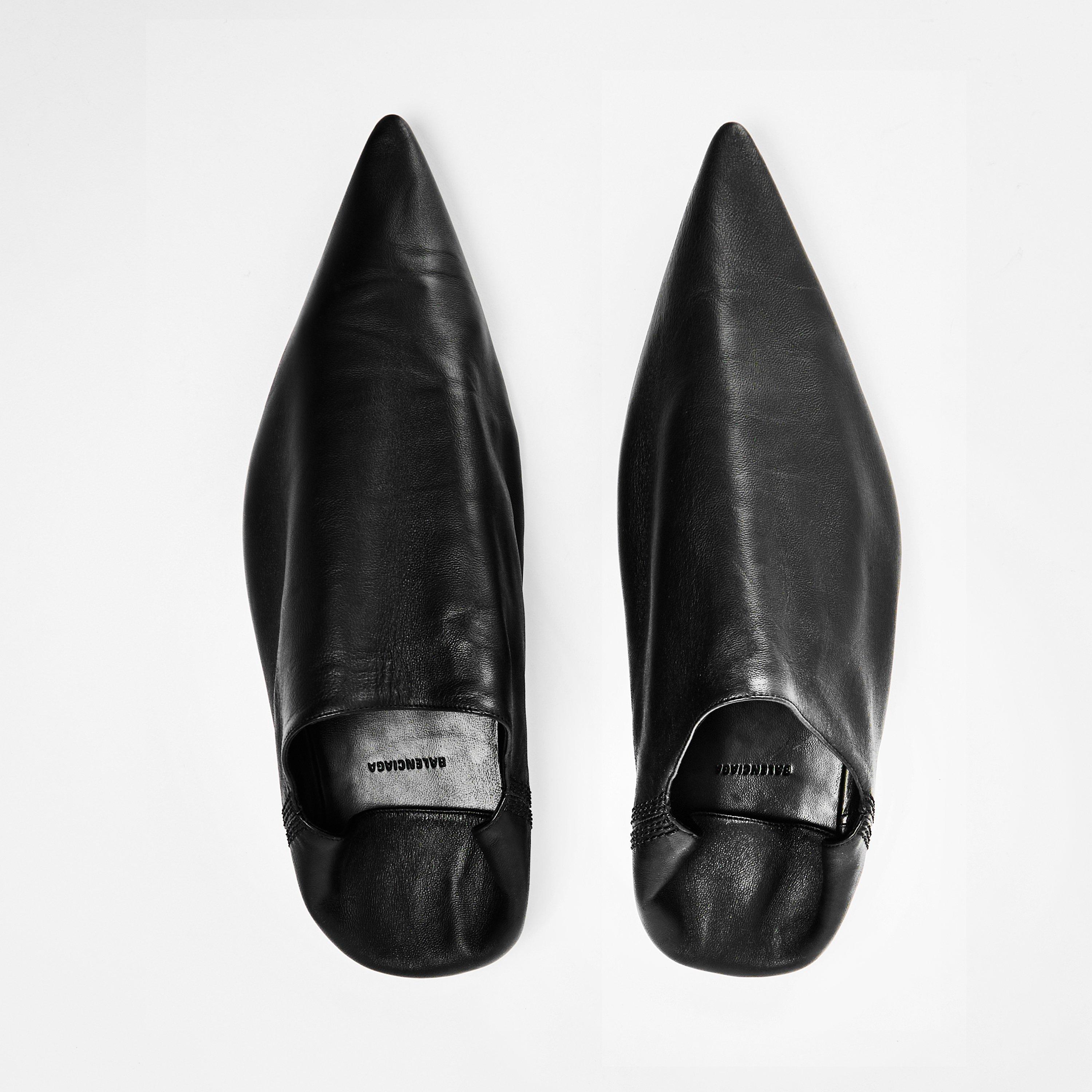 Black - Balenciaga - Men's Flat Mule - 4