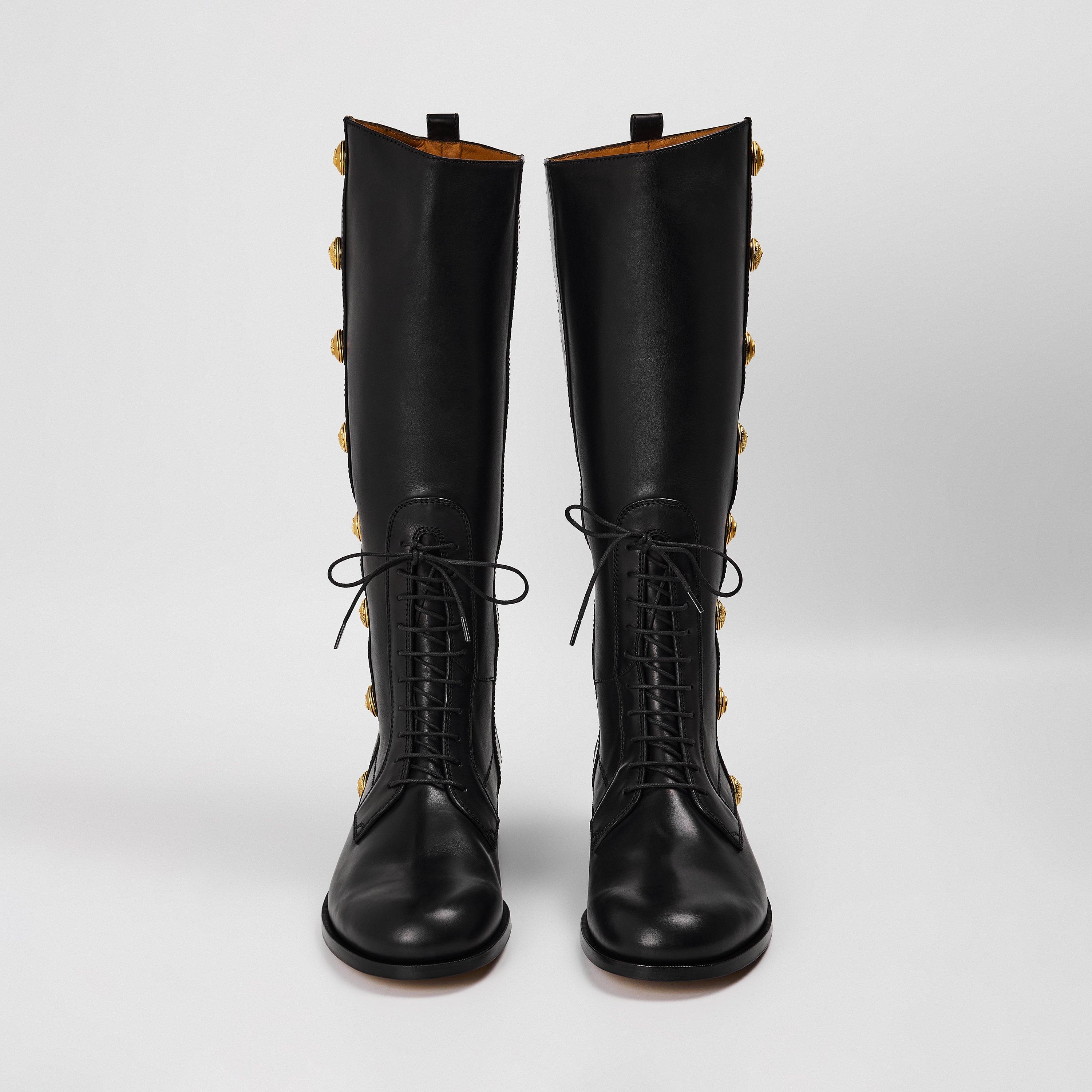 Black - Gucci - Men's Knee High Boots - 4