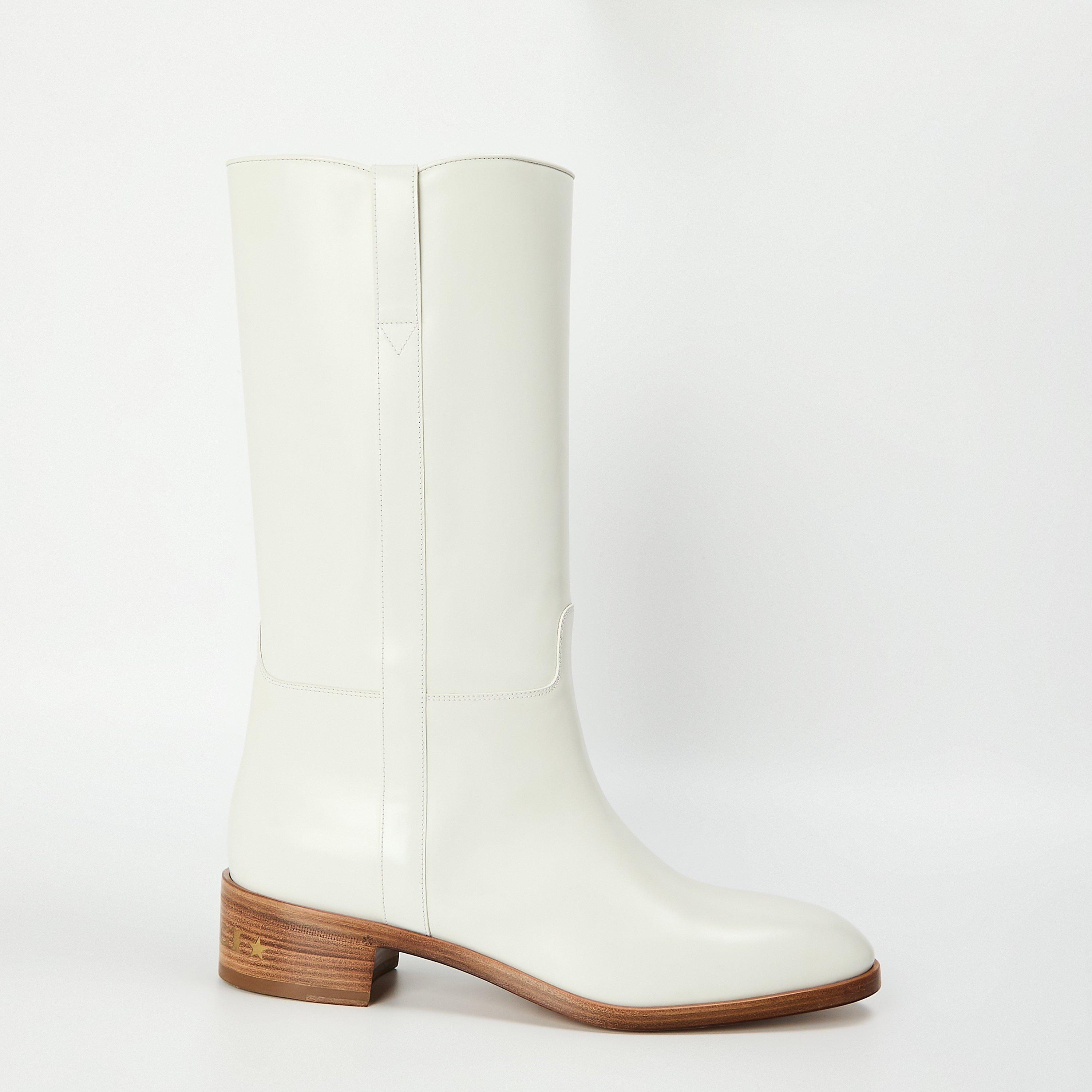 Gucci Men's Knee High Boots - Snw Wht/Snw Wht - Size 6 (40)
