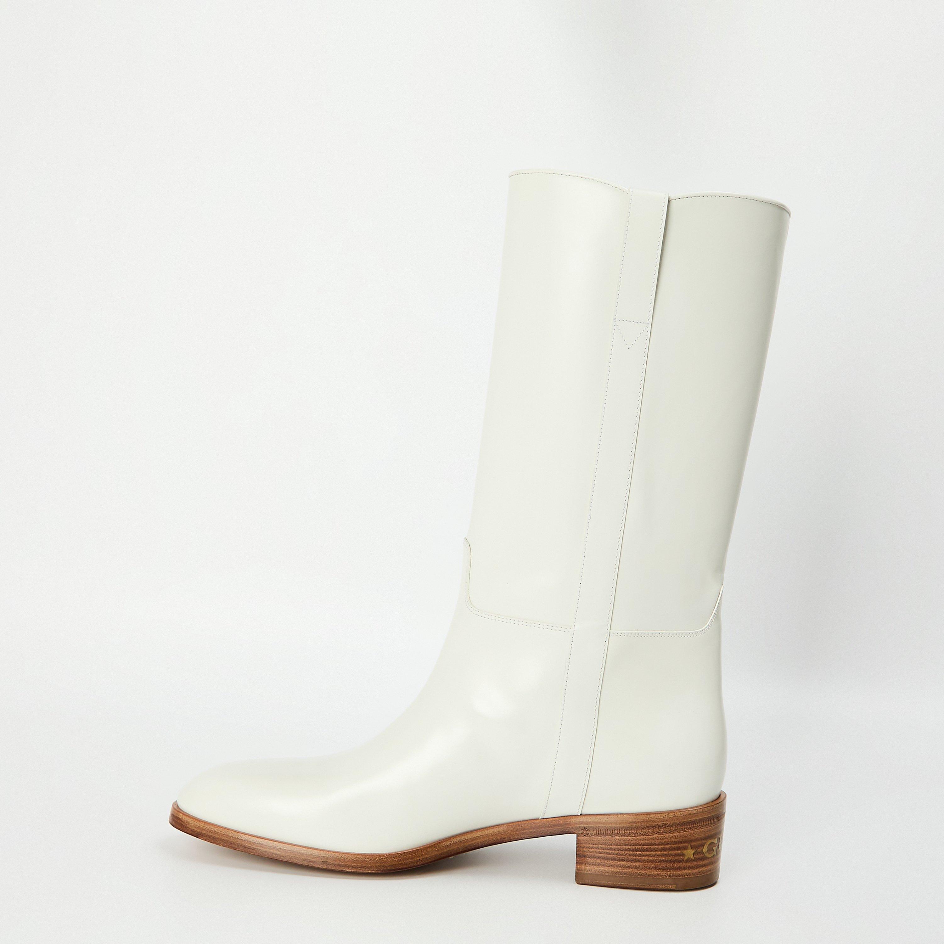 Snw Wht/Snw Wht - Gucci - Men's Knee High Boots - 2