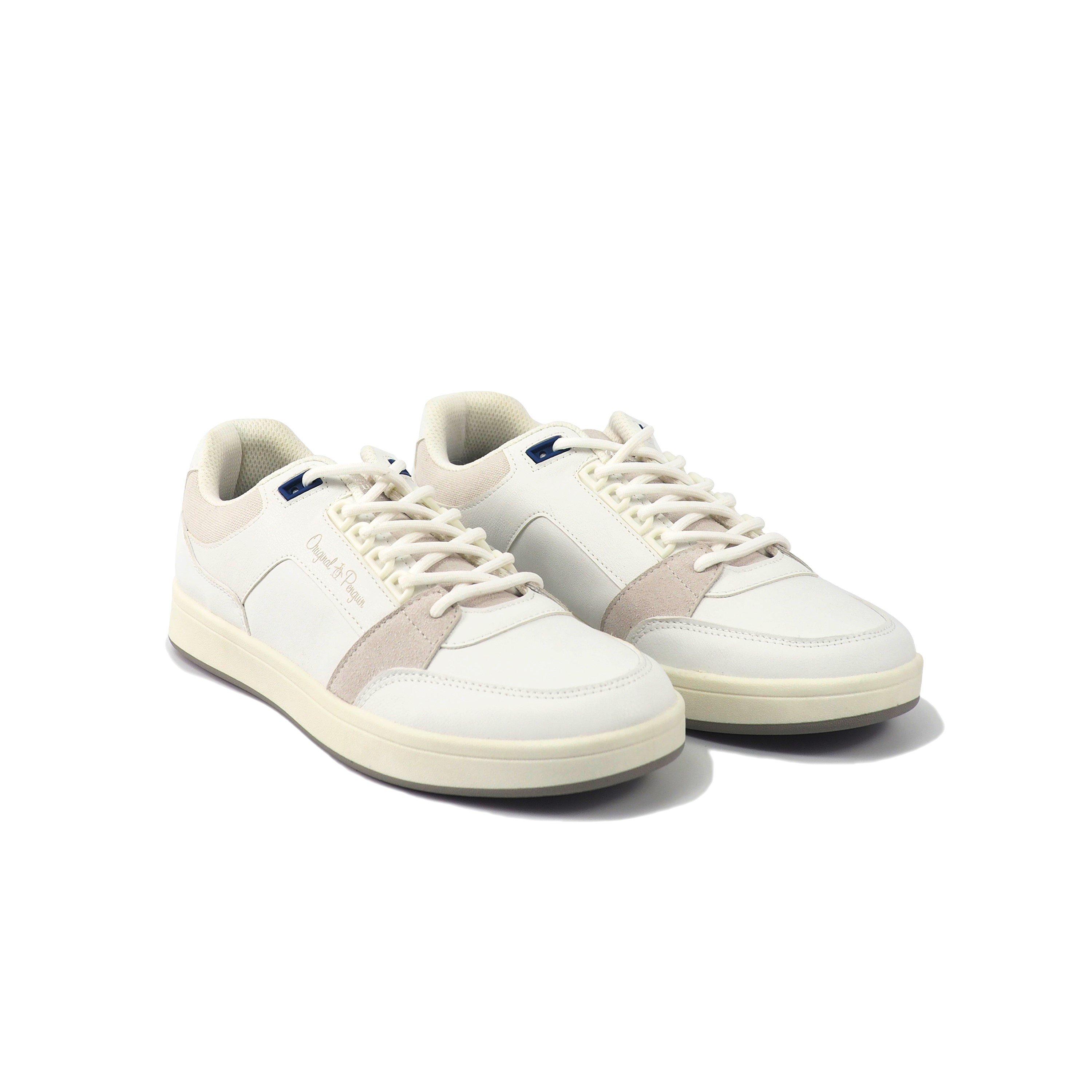 White/Grey - Original Penguin - Status Court Trainers - 4