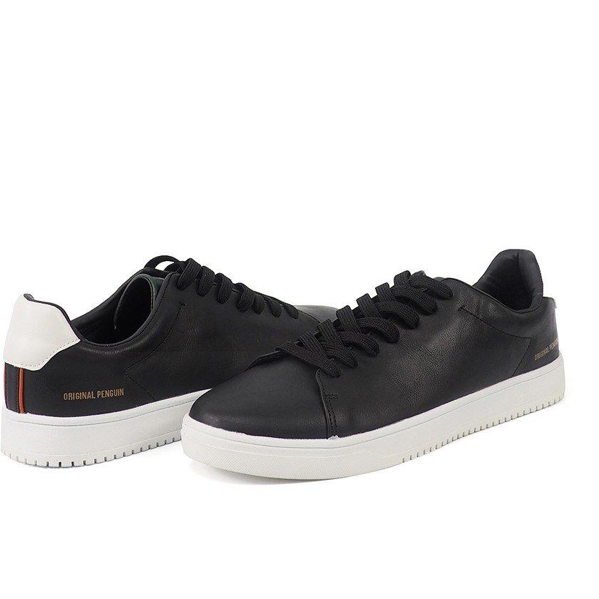 Black W/ White - Original Penguin - Enterprise Court Trainers - 2
