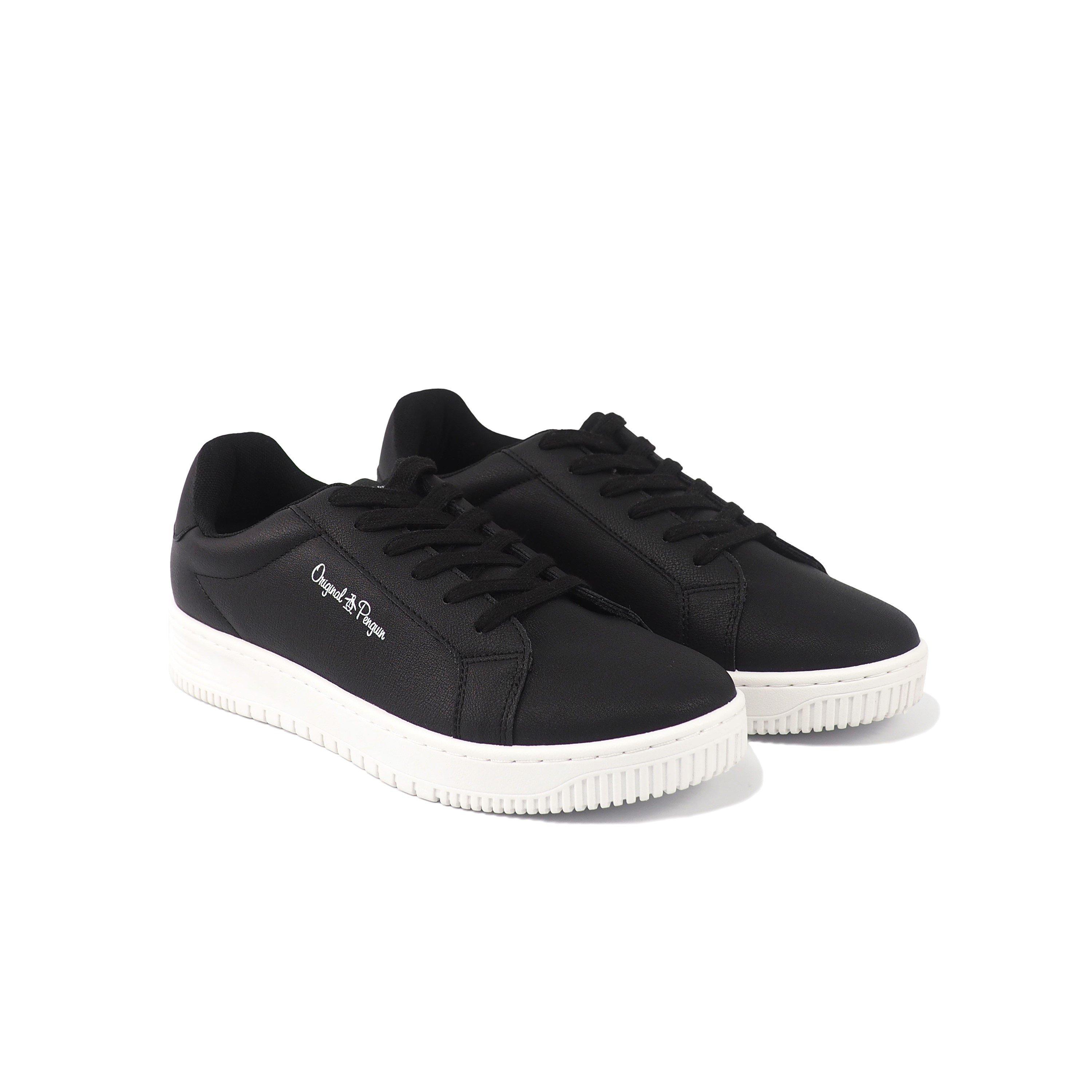 Black W/ White - Original Penguin - Selwyn Court Trainers - 4